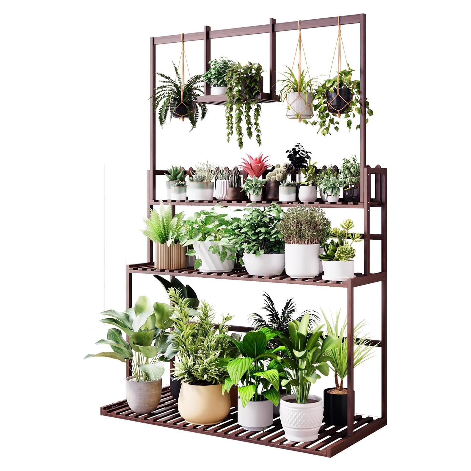 Estante Colgante de Plantas COPREE 3 Niveles Escalera 95x45x146cm