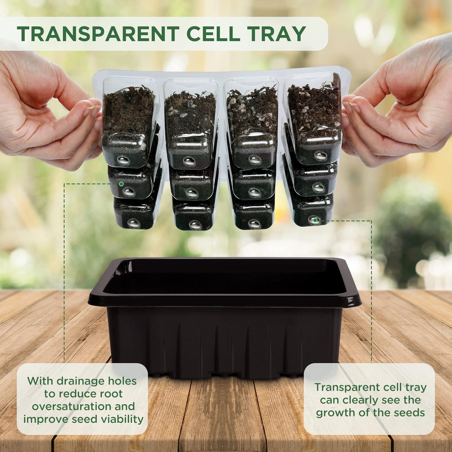 Bandeja de Inicio de Semillas Seedfactor con Luz y Domos 6PCS