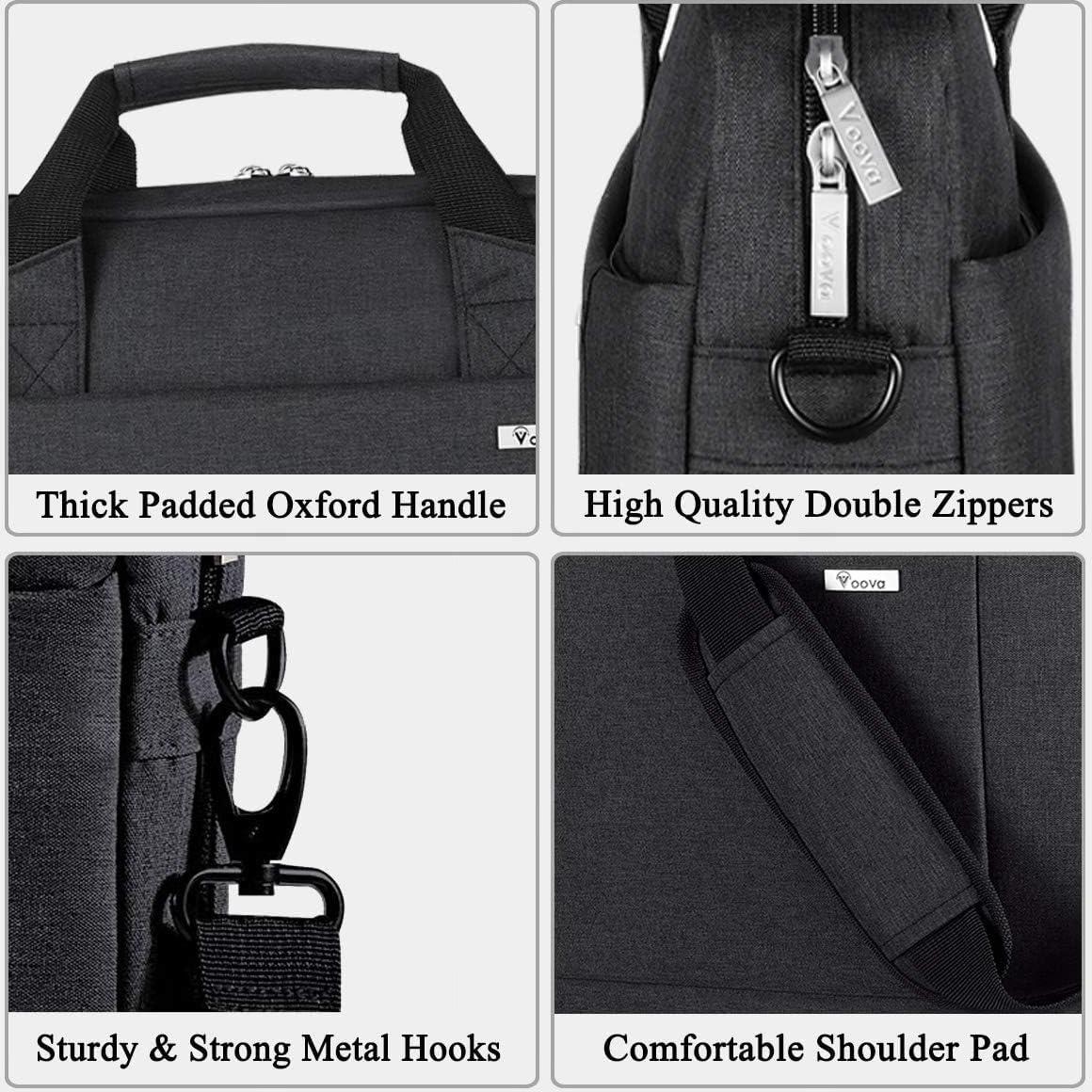 Funda para Laptop Voova 15.6" Negra Acolchada Impermeable