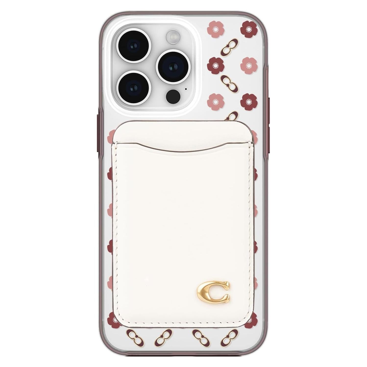 Billetera Magnética Coach para iPhone 12-16 - Cuero Tiza