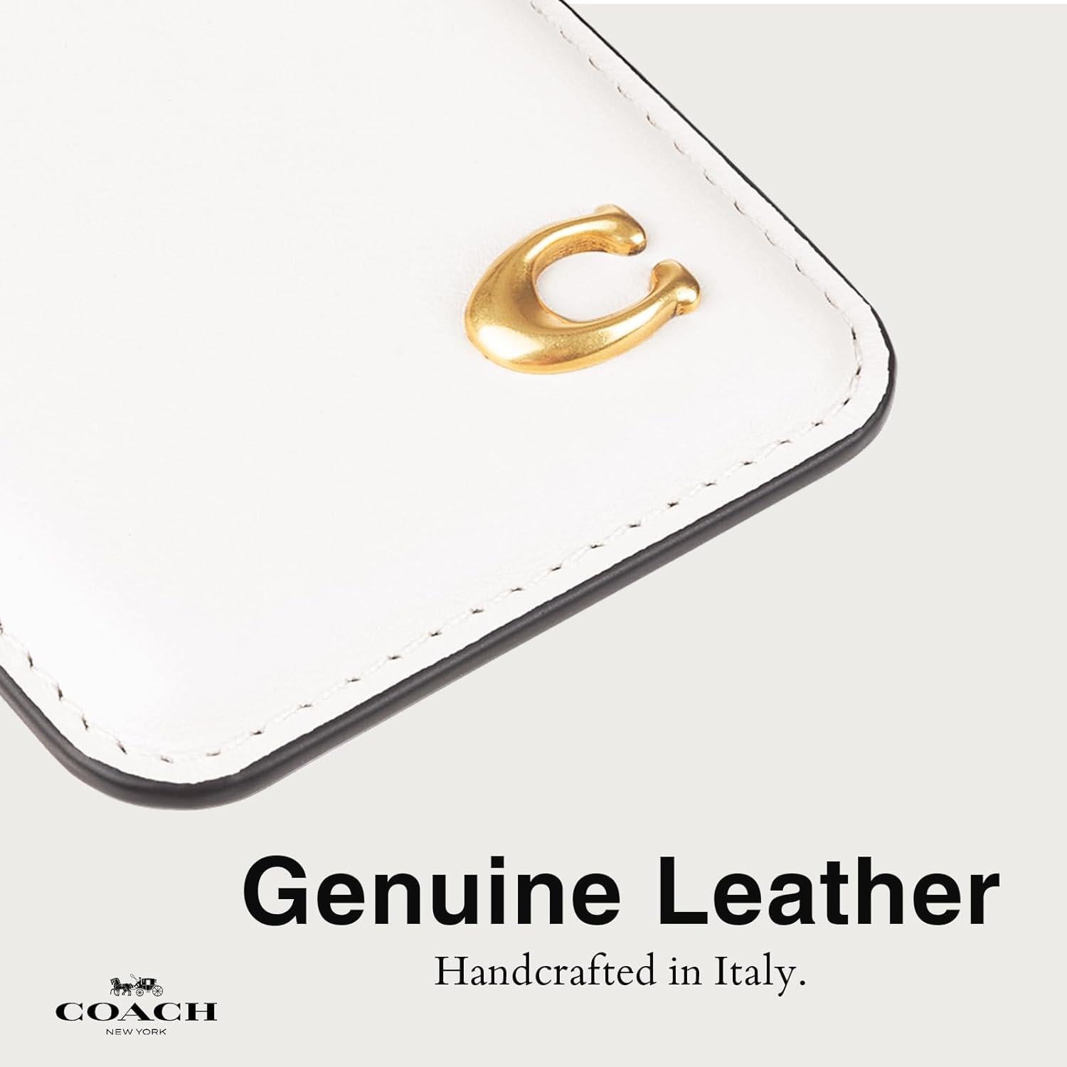 Billetera Magnética Coach para iPhone 12-16 - Cuero Tiza