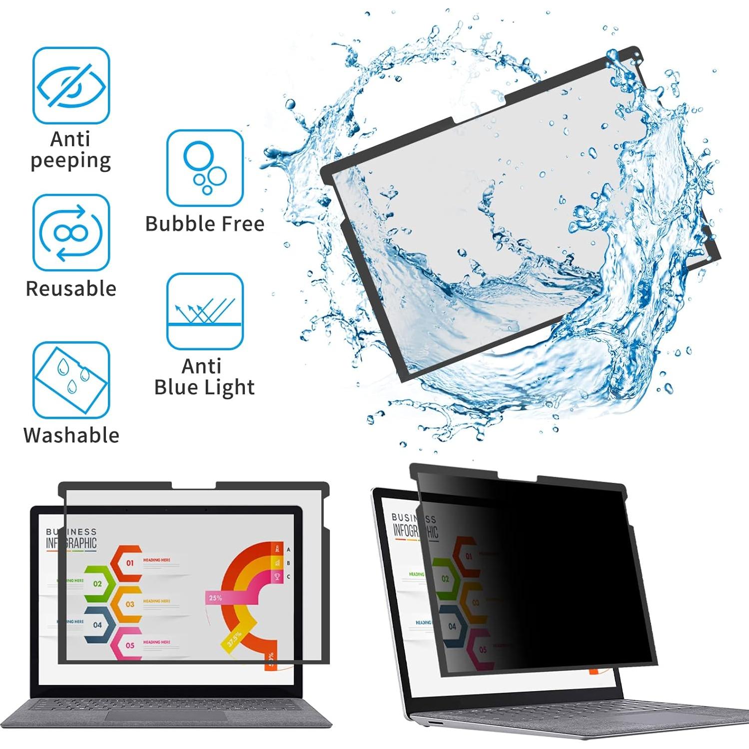 Protector de Pantalla de Privacidad ZOEGAA para Surface Laptop 13.5"