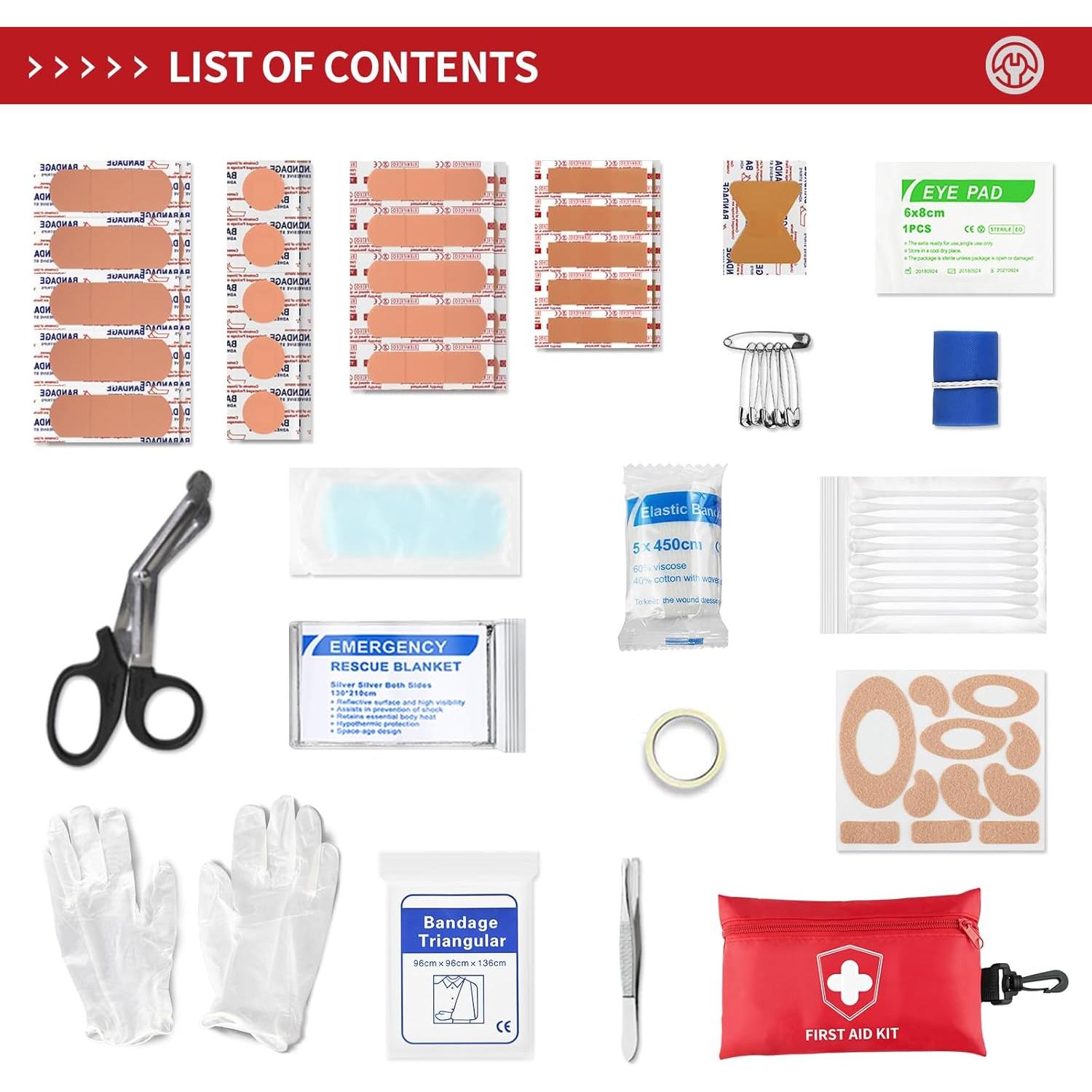 Kit de Emergencia para Automóvil Kitgo 137 Piezas Negro