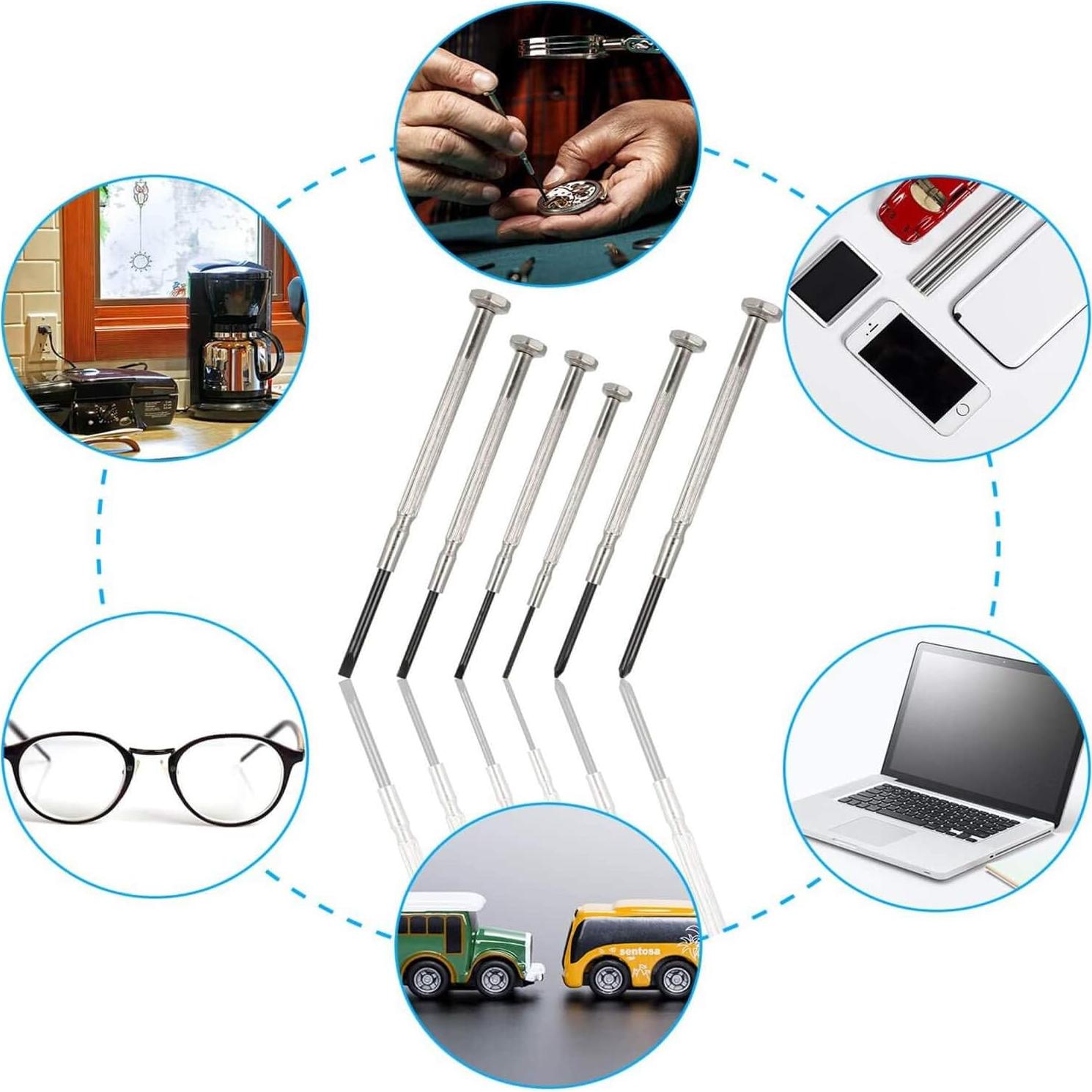 Juego de Destornilladores Mini NSZETZ 6 Piezas Precisión