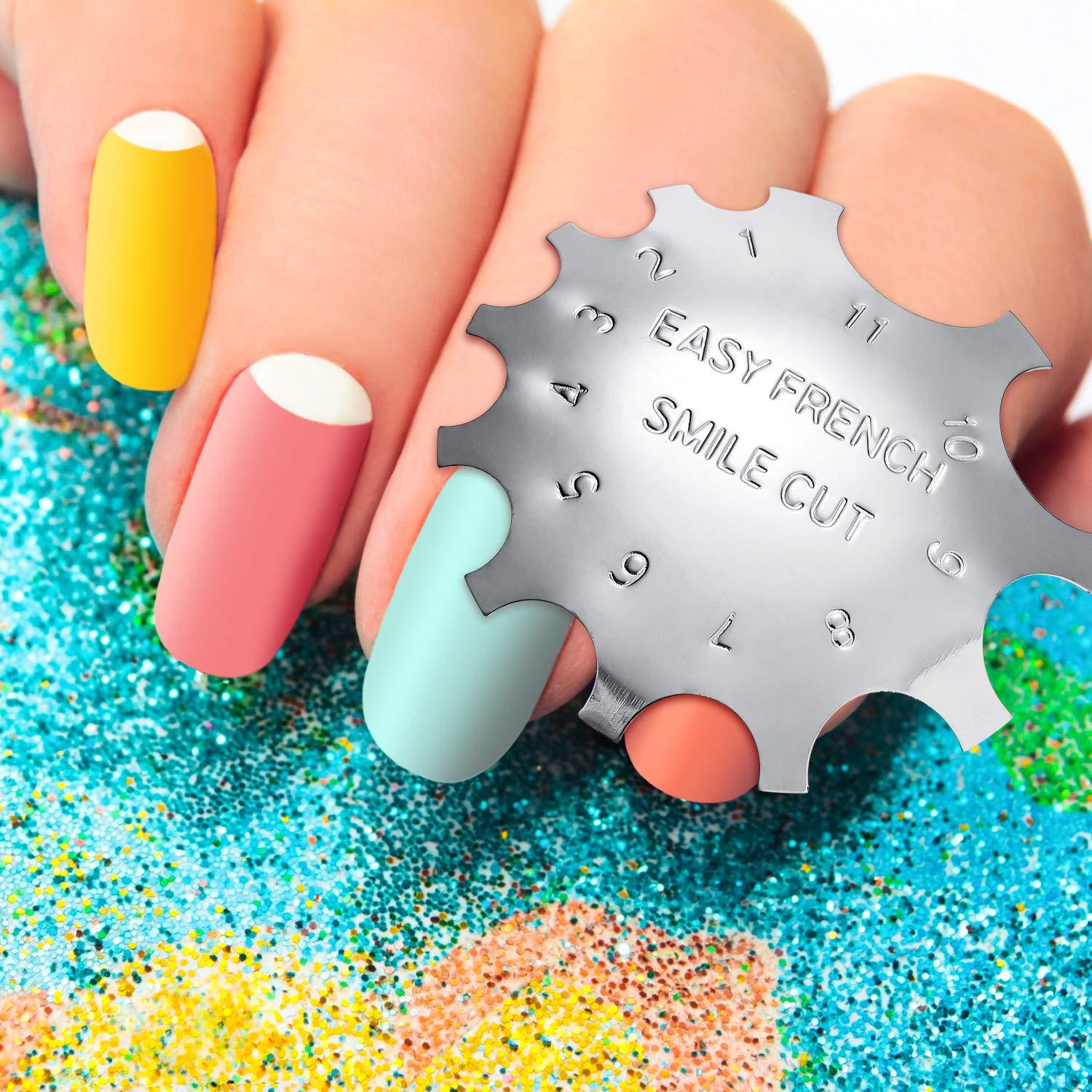 Cortador de Bordes de Manicura Mudder 6 Patrones Acero Inoxidable