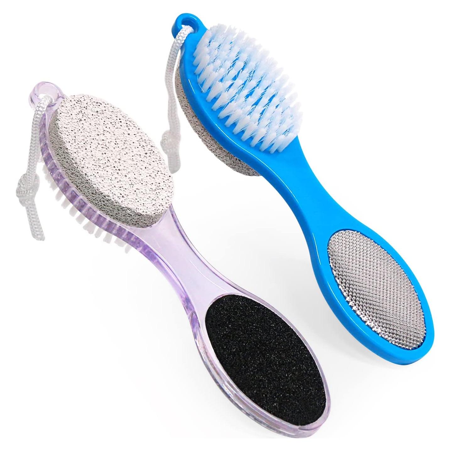 Kit de Pedicura 4 en 1 Fangze - 2 Cepillos de Piedra Pómez