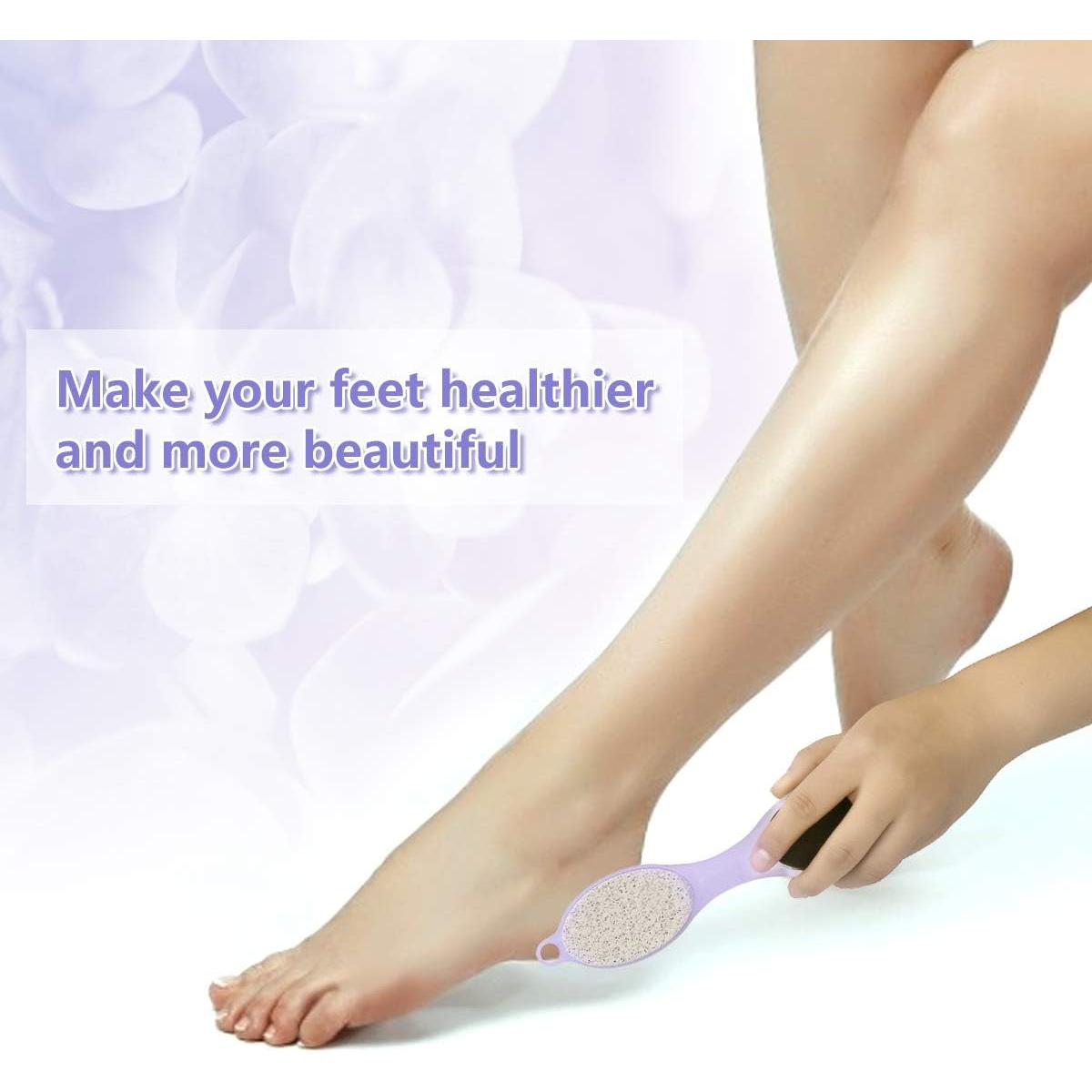 Kit de Pedicura 4 en 1 Fangze - 2 Cepillos de Piedra Pómez