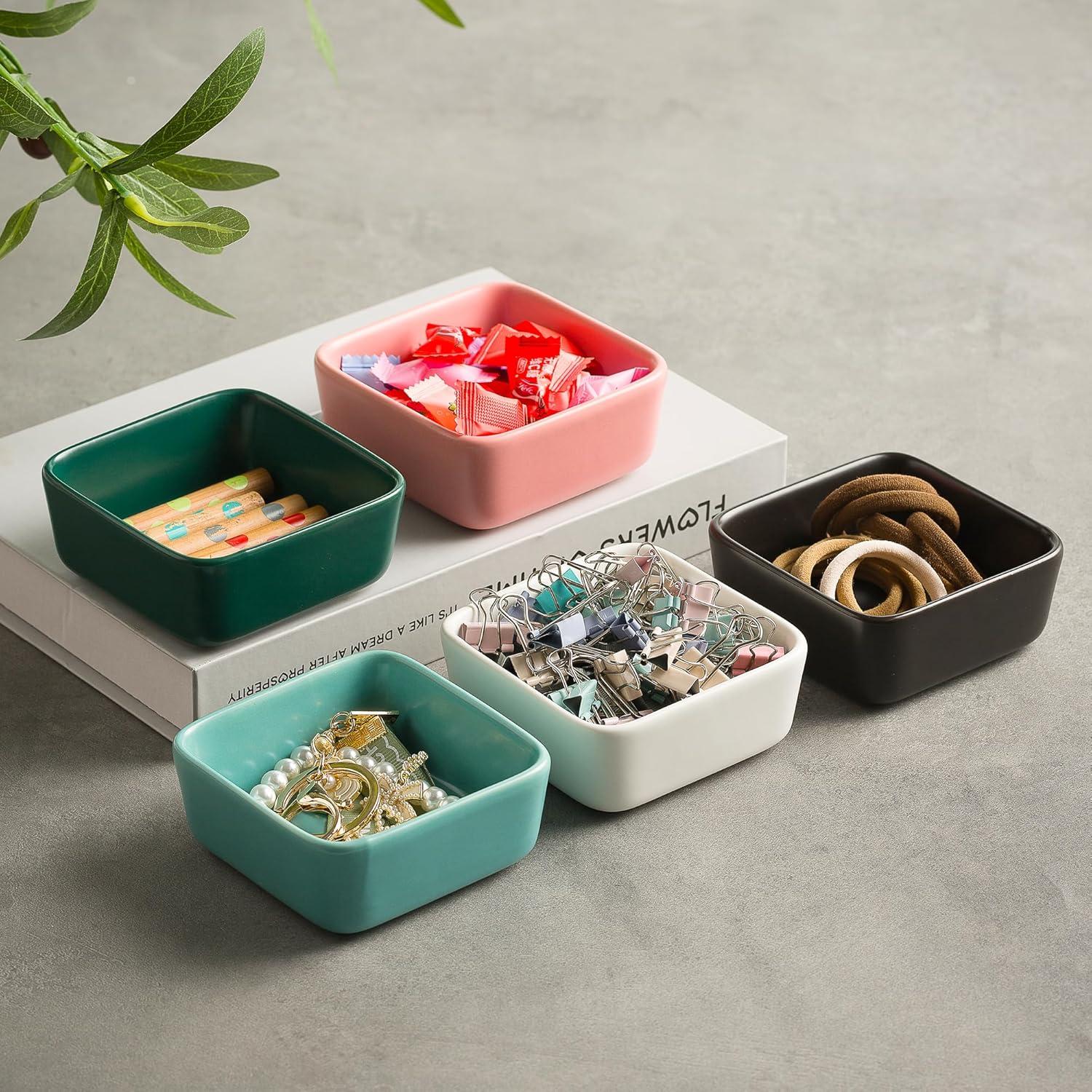 Soporte de Clips de Papel Cerámica Mecaikru Azul 8.79cm