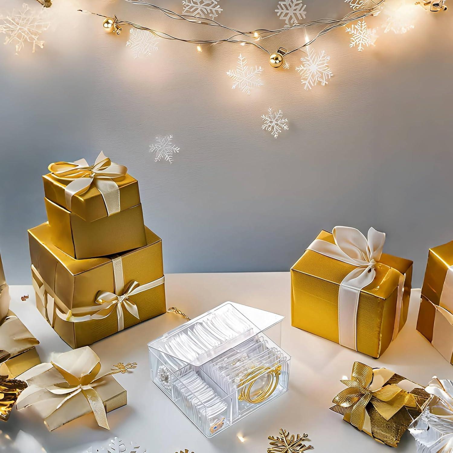 Caja de Joyería Acrílica HomePekite 4 en 1 con 60 Bolsas