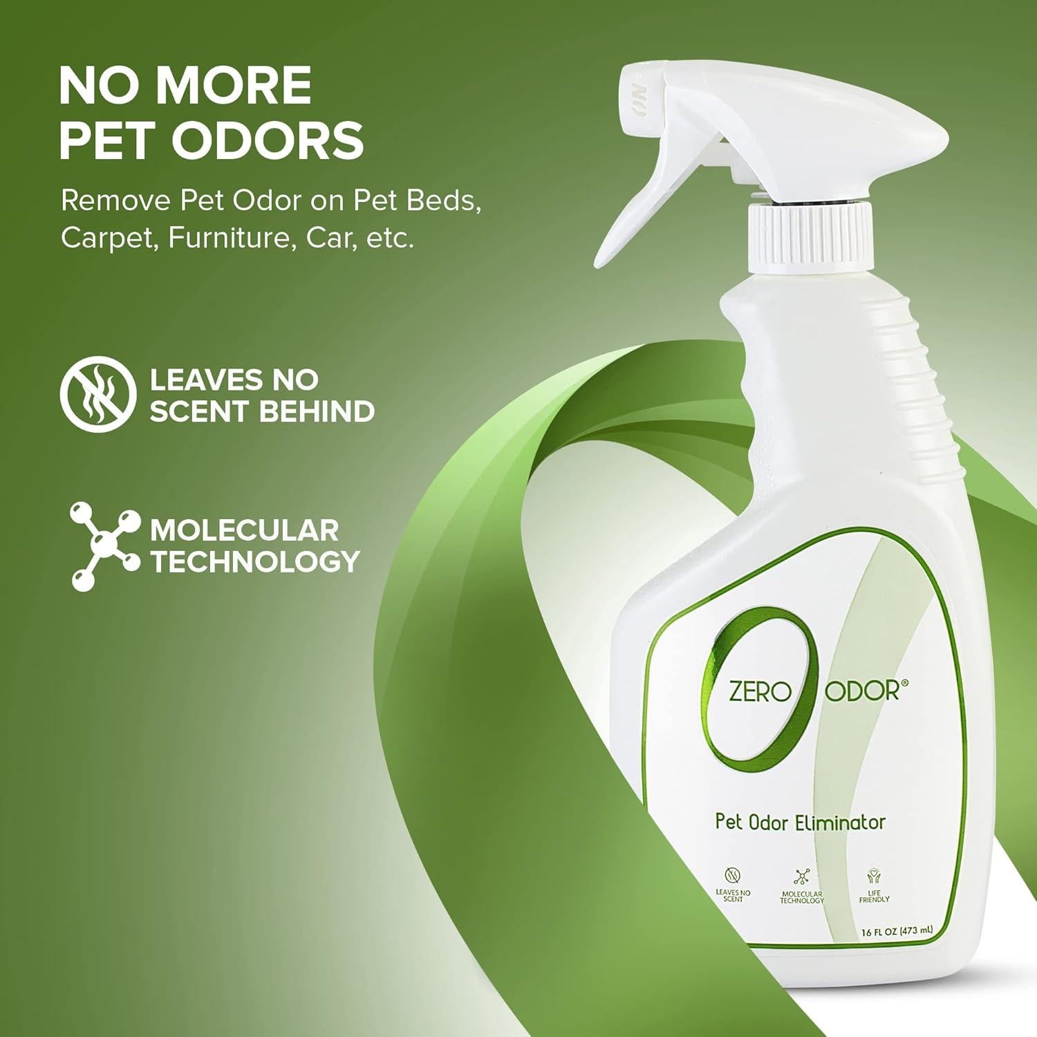 Zero Odor Eliminador de Olores para Mascotas 473ml Multiusos