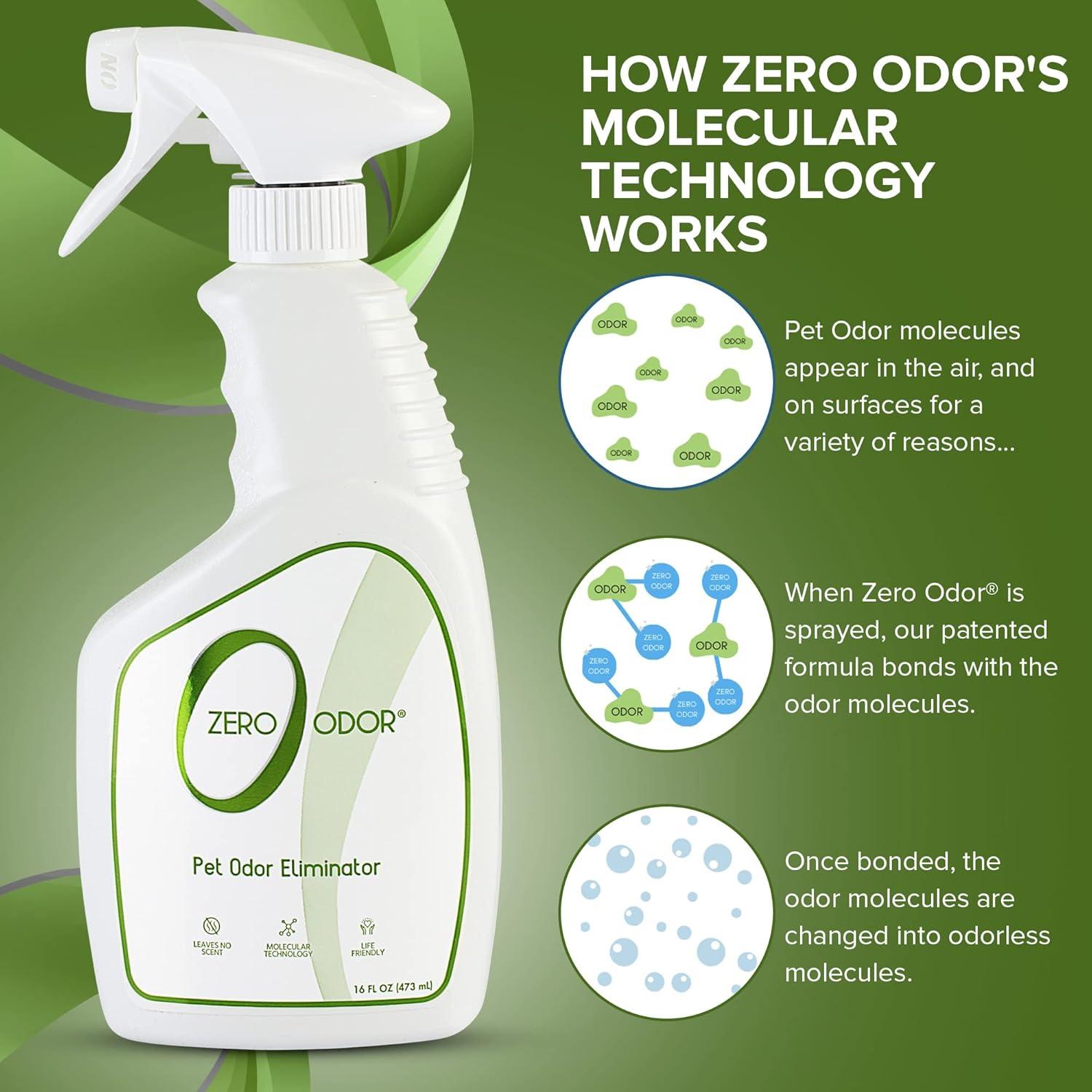 Zero Odor Eliminador de Olores para Mascotas 473ml Multiusos