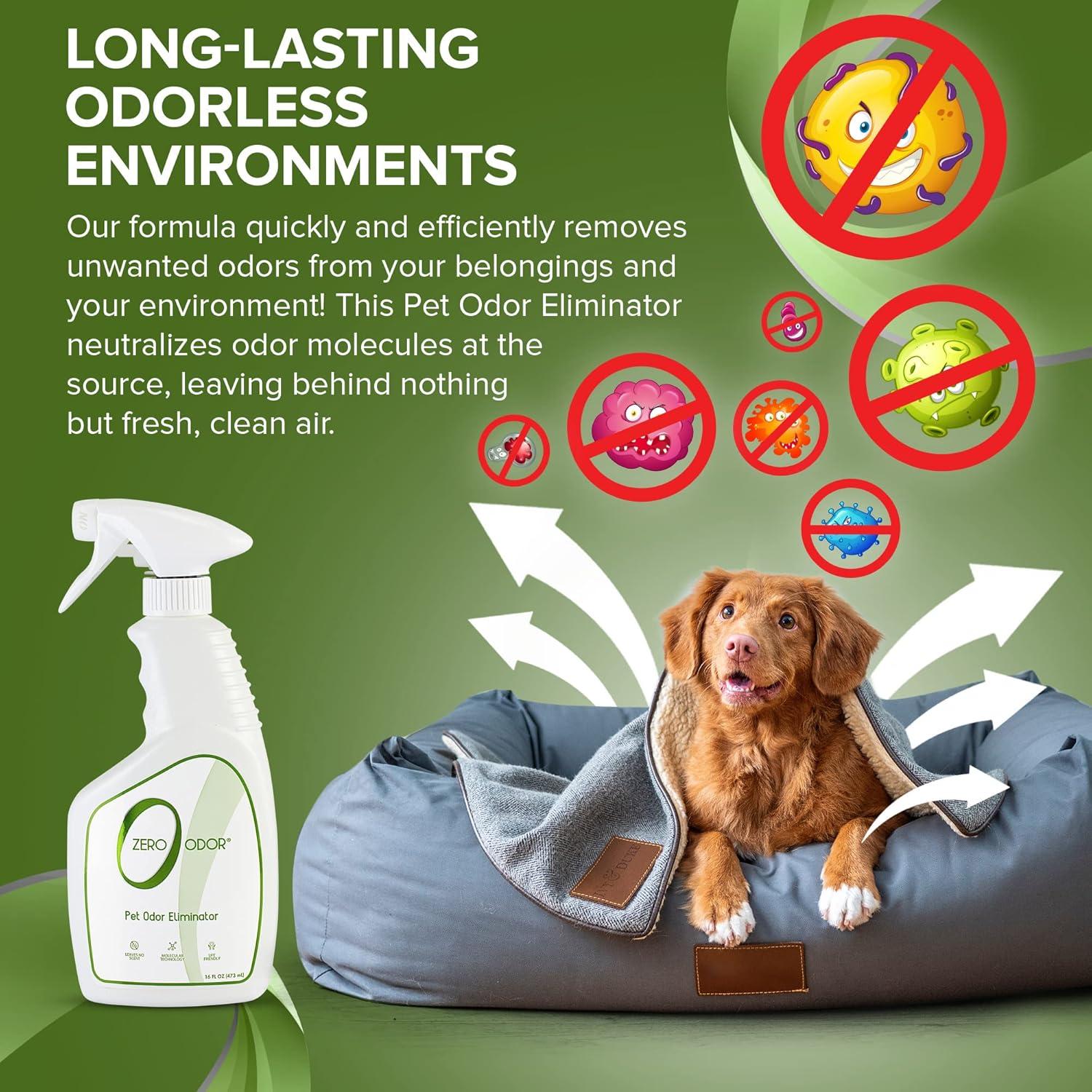 Zero Odor Eliminador de Olores para Mascotas 473ml Multiusos