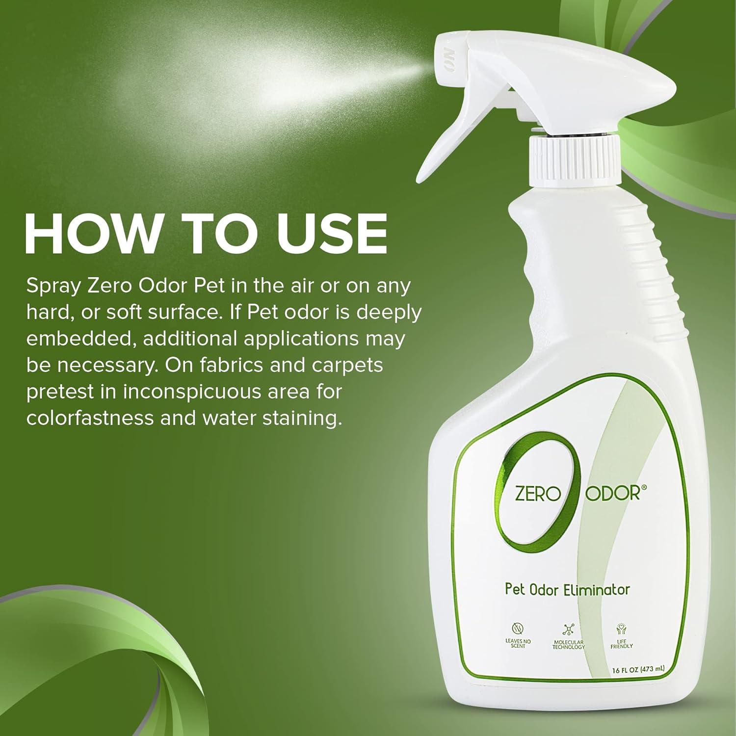 Zero Odor Eliminador de Olores para Mascotas 473ml Multiusos