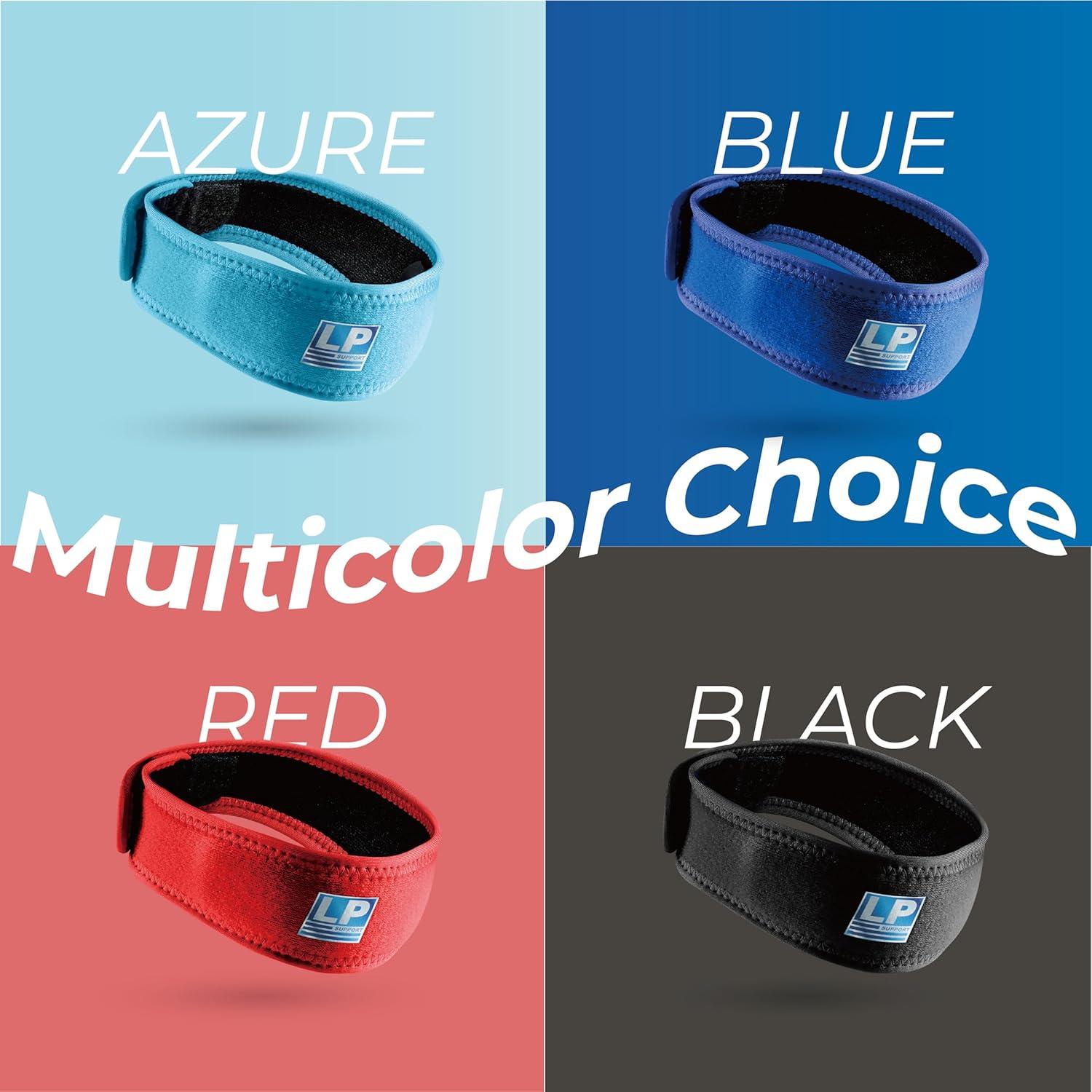 Correa Patelar LP SUPPORT para Alivio de Dolor de Rodilla - Talla Única Azul