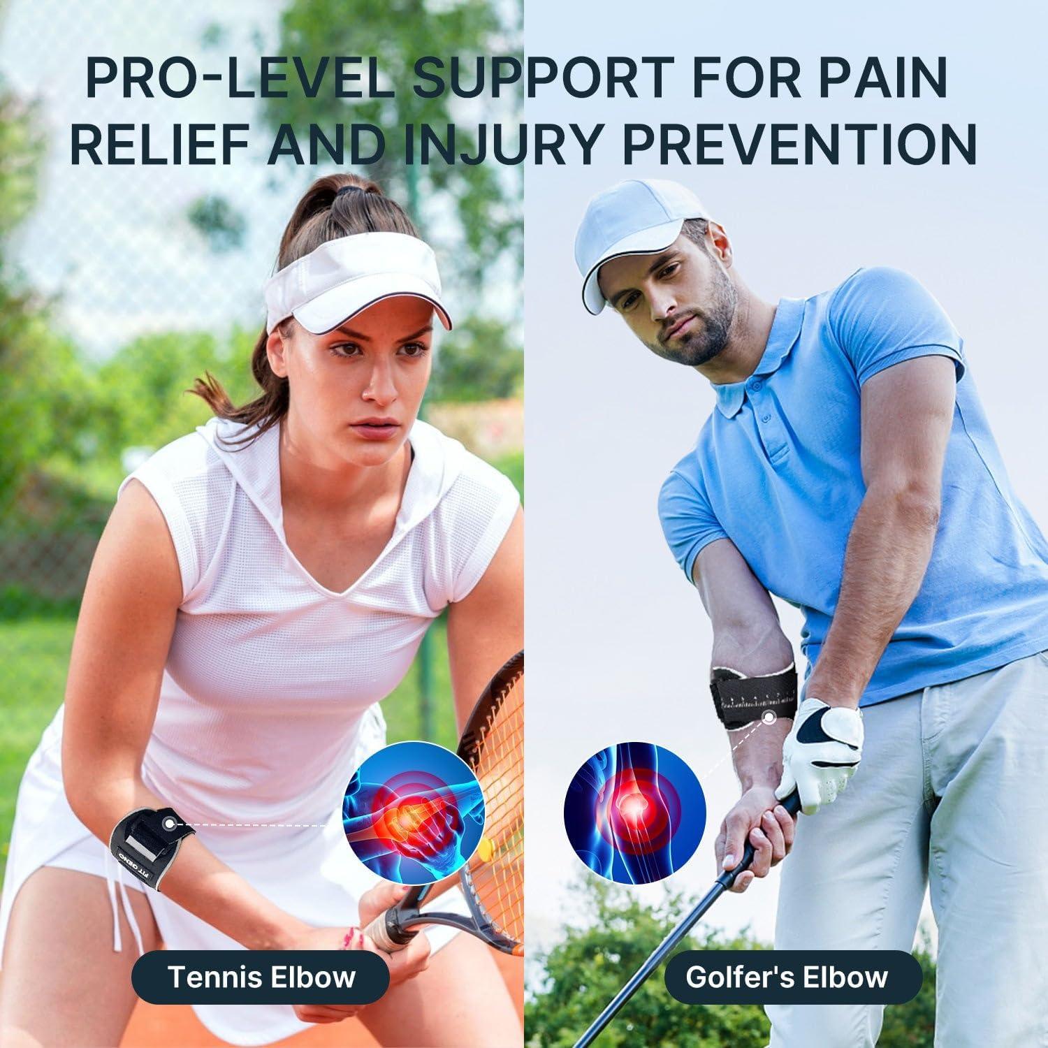 Faja de Codo Fit Geno para Tenis y Golf - Alivio Tendinitis