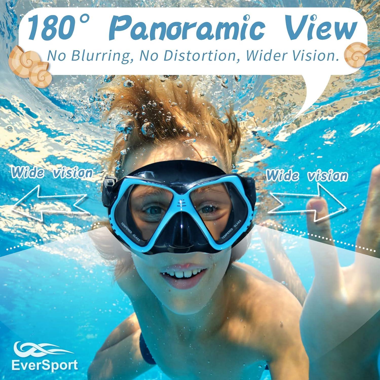 Gafas de natación para niños EverSport con cubierta nasal