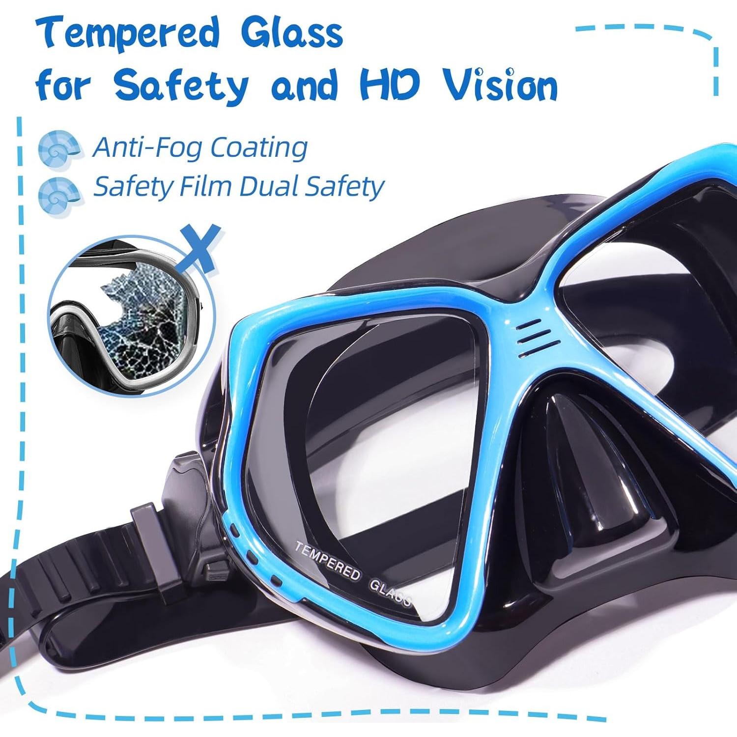 Gafas de natación para niños EverSport con cubierta nasal