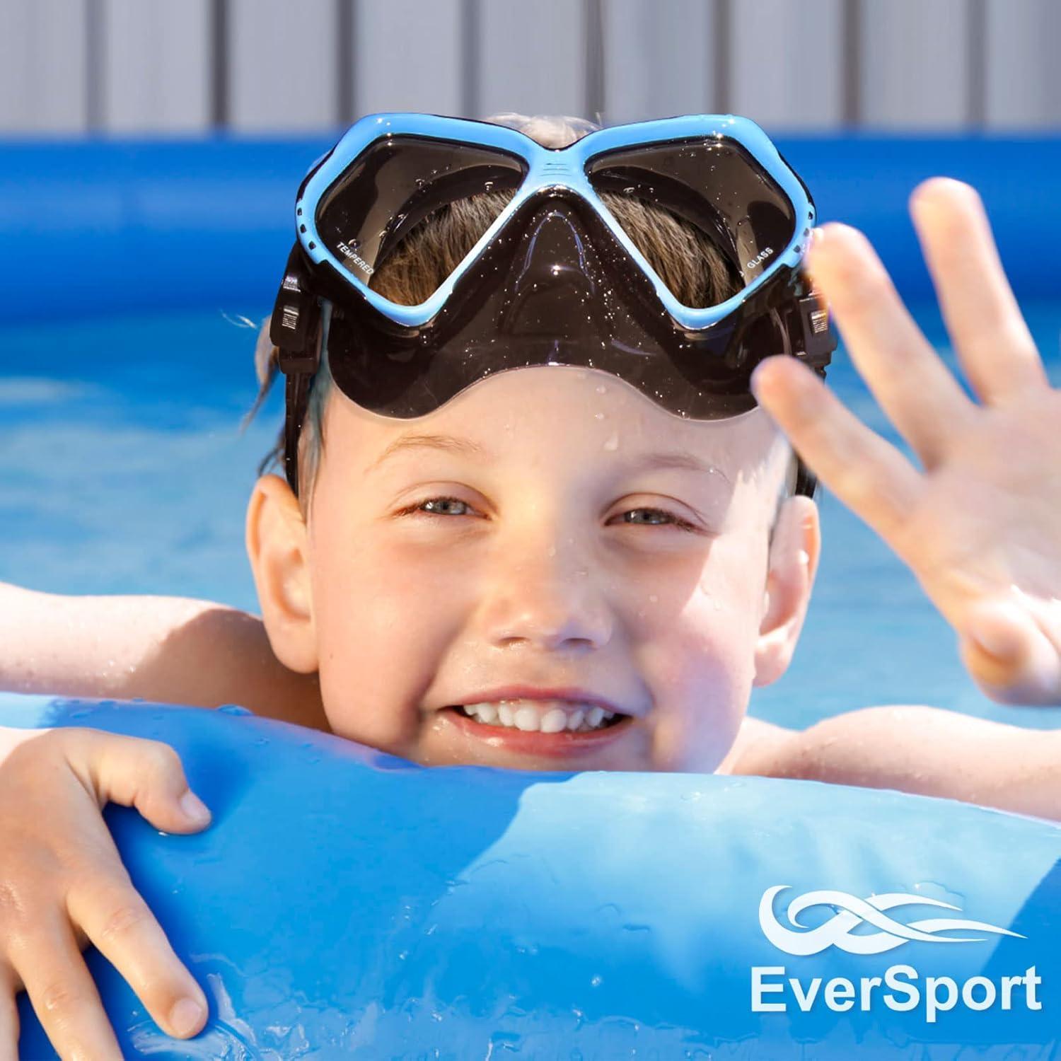 Gafas de natación para niños EverSport con cubierta nasal