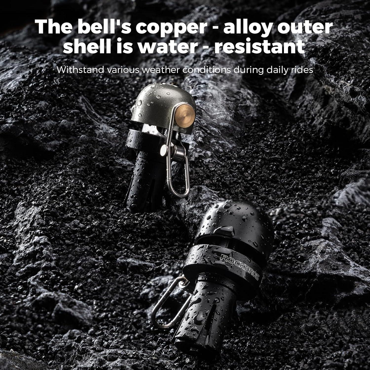 Campana de Bicicleta ROCKBROS Aleación de Cobre 100dB 22.2mm