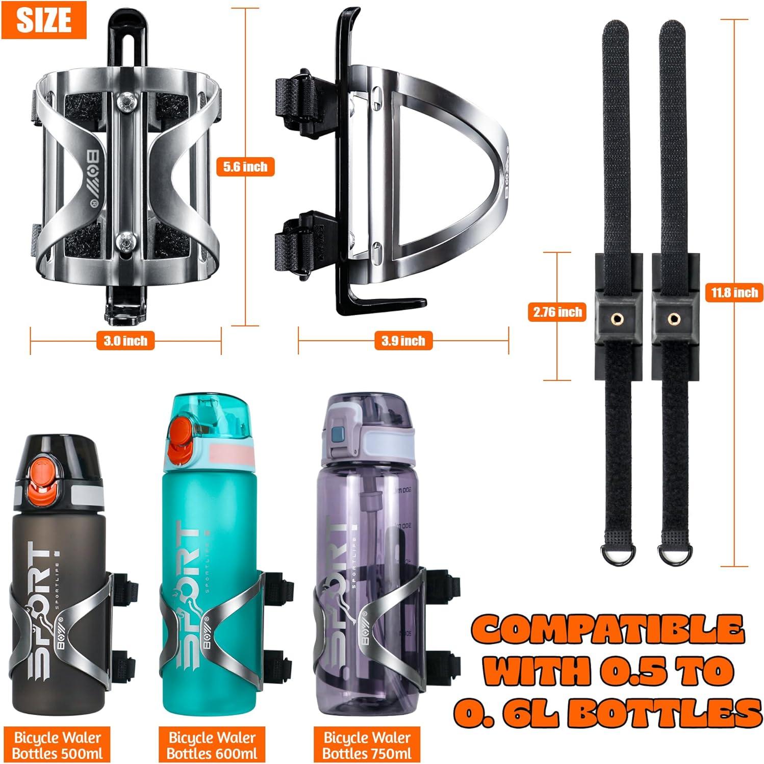 Soporte para Botella de Agua Matykit - Aluminio, 2 Paquetes, Ajustable