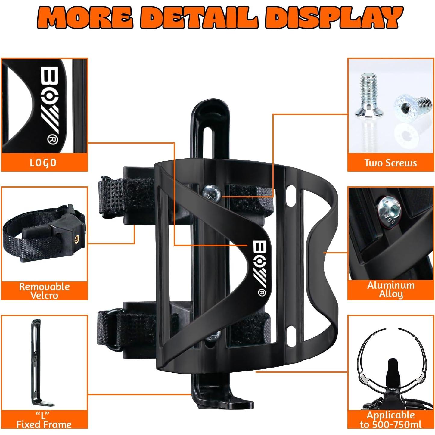 Soporte para Botella de Agua Matykit - Aluminio, 2 Paquetes, Ajustable