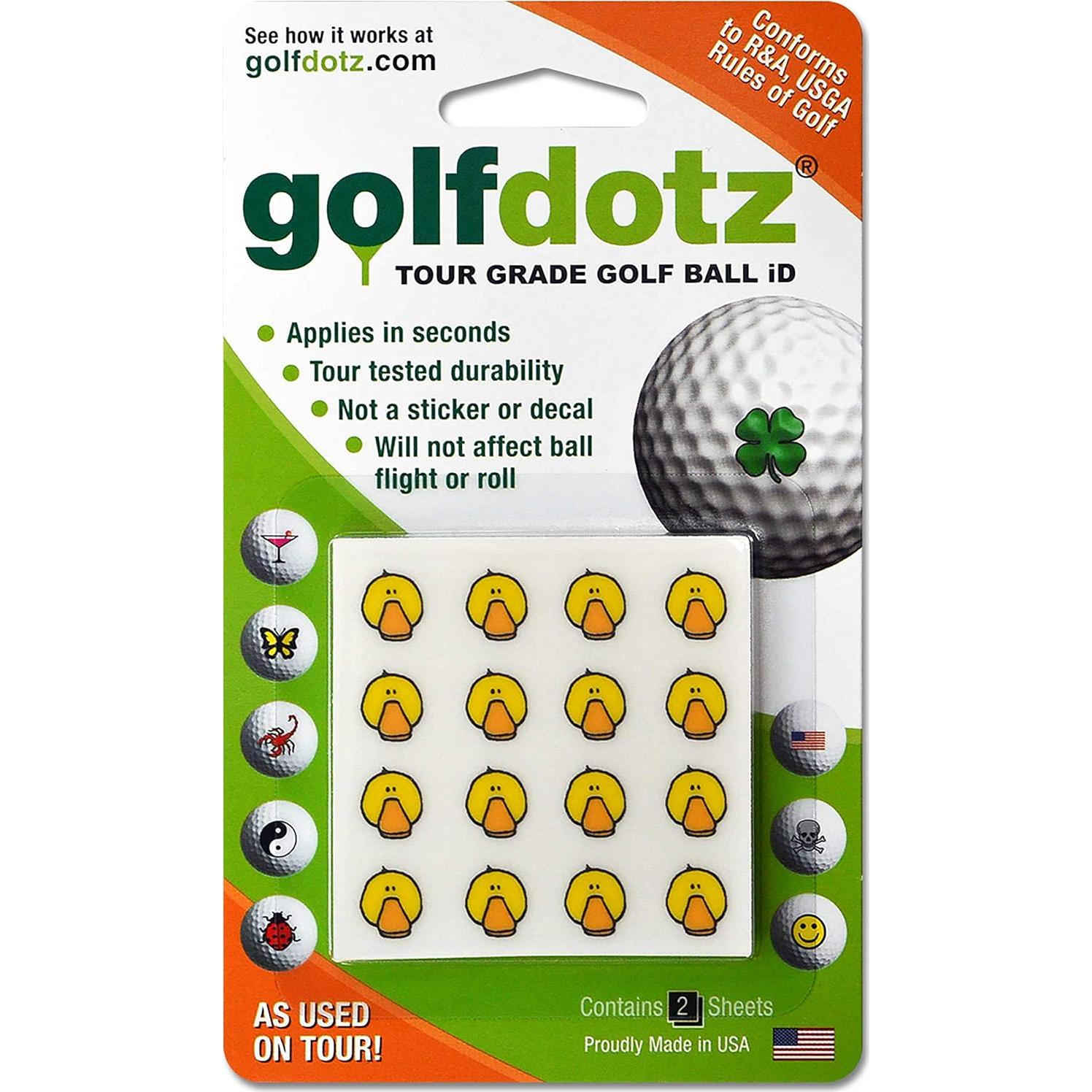 Marcadores de Pelotas de Golf Golfdotz - Transferibles y Duraderos