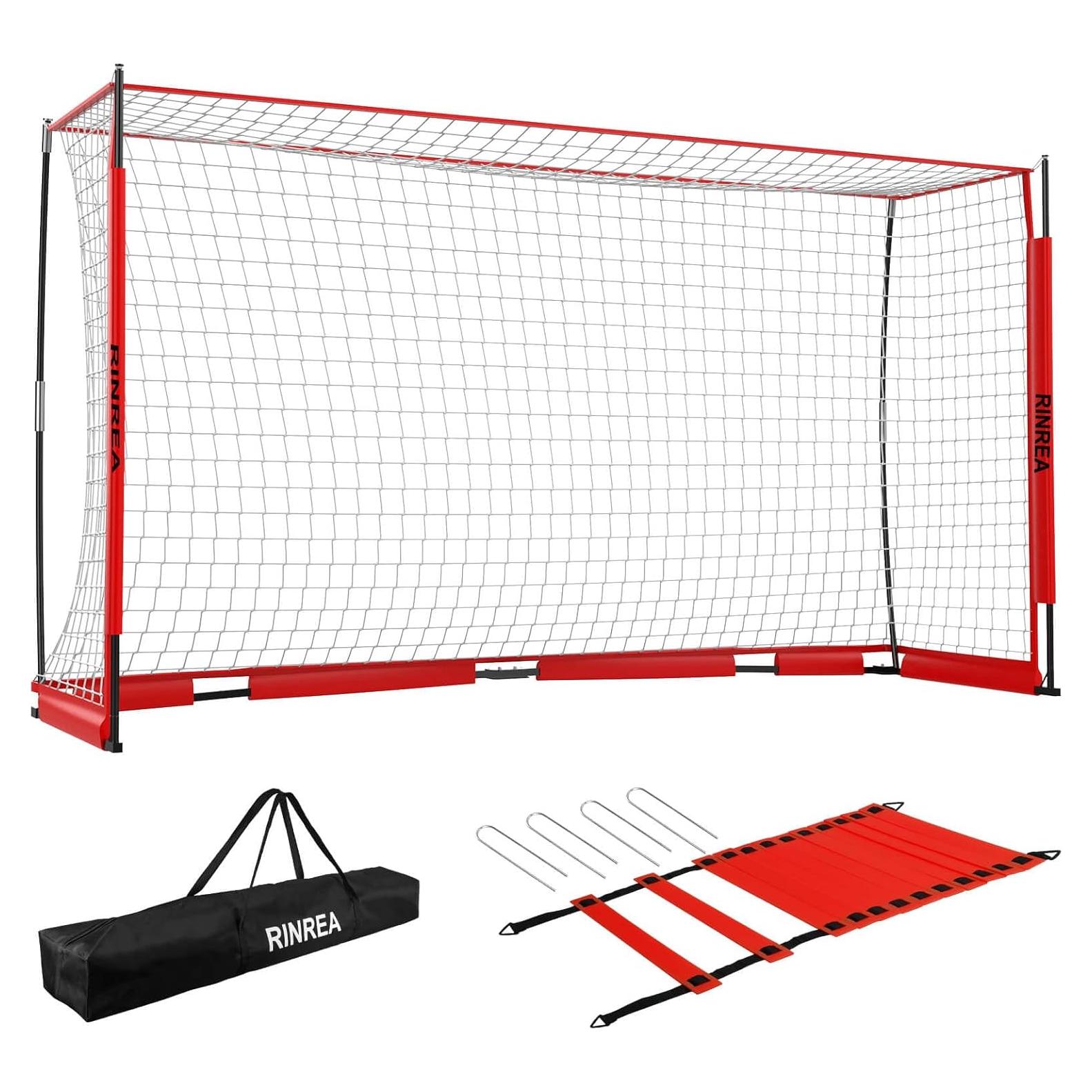 Meta de Fútbol Plegable RINREA 4.27x2.13m con Bolsa