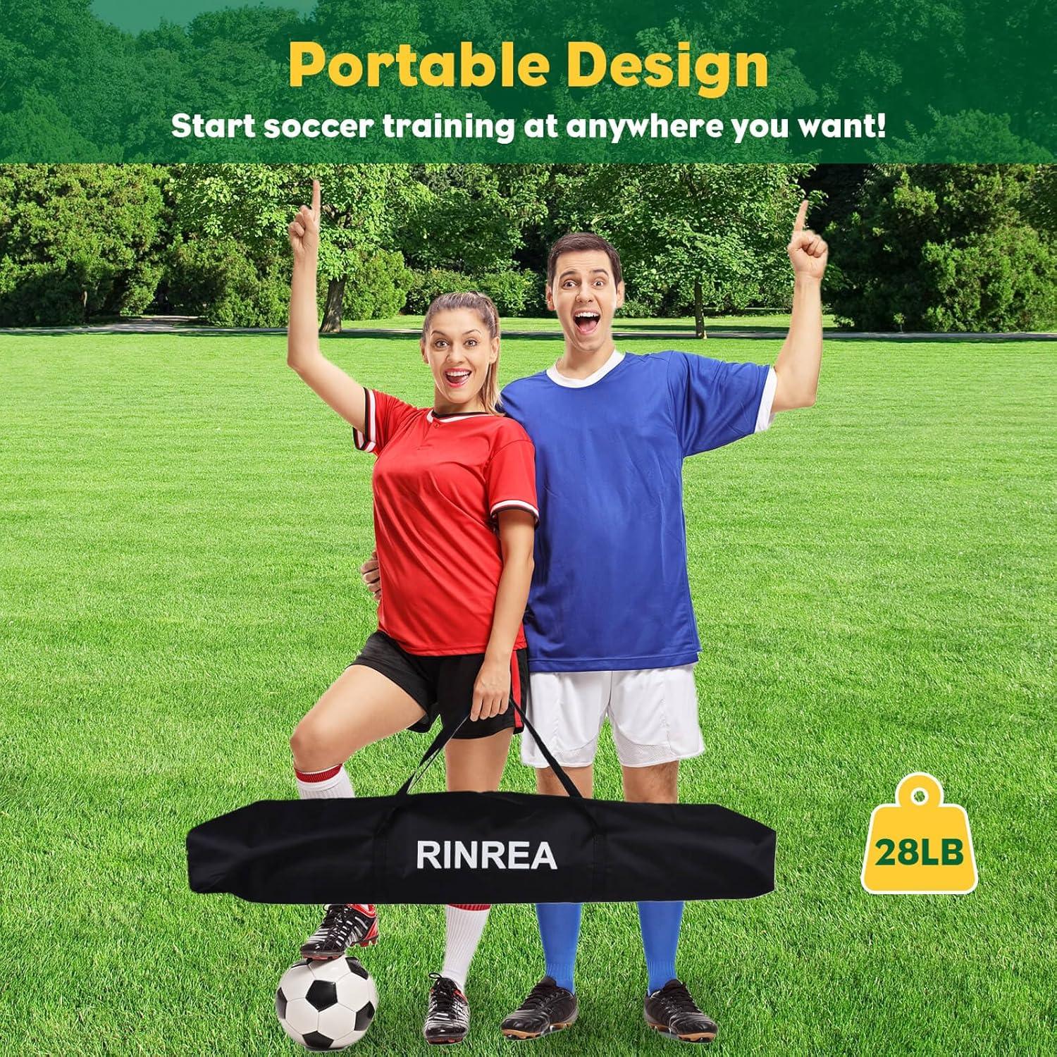 Meta de Fútbol Plegable RINREA 4.27x2.13m con Bolsa