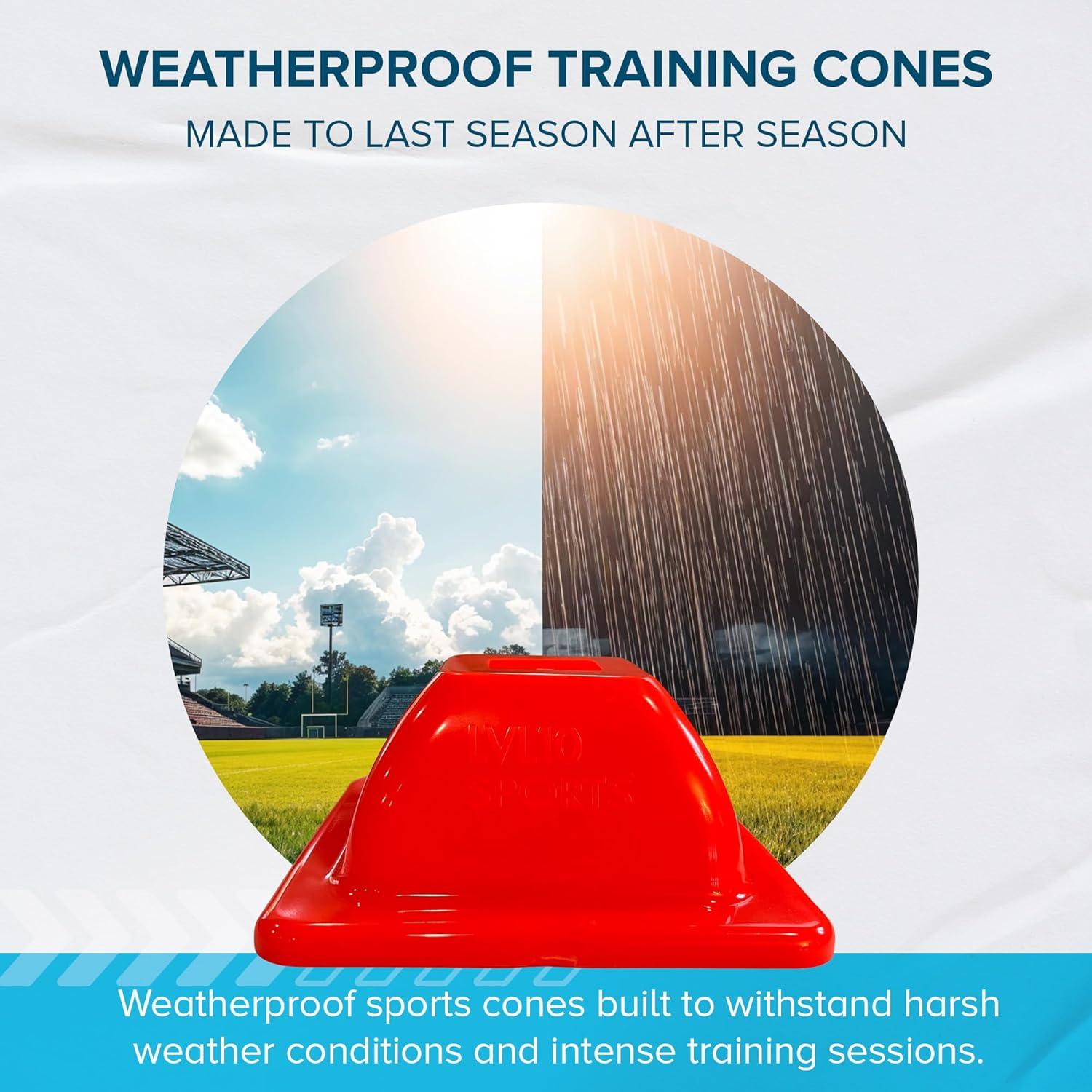 Conos de Entrenamiento LVL10 Pro - 8 Conos de 5 cm Rosa Neón