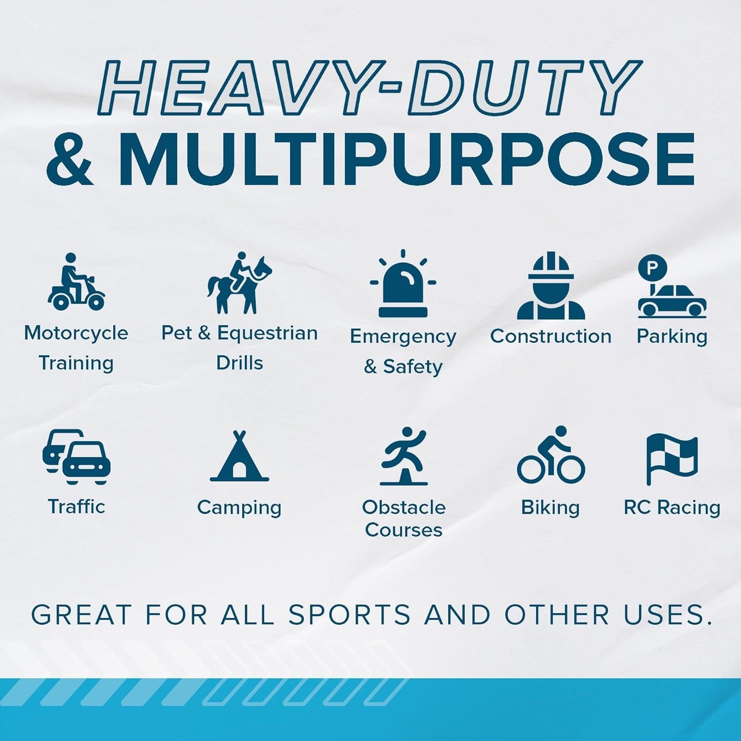 Conos de Entrenamiento LVL10 Pro - 8 Conos de 5 cm Rosa Neón