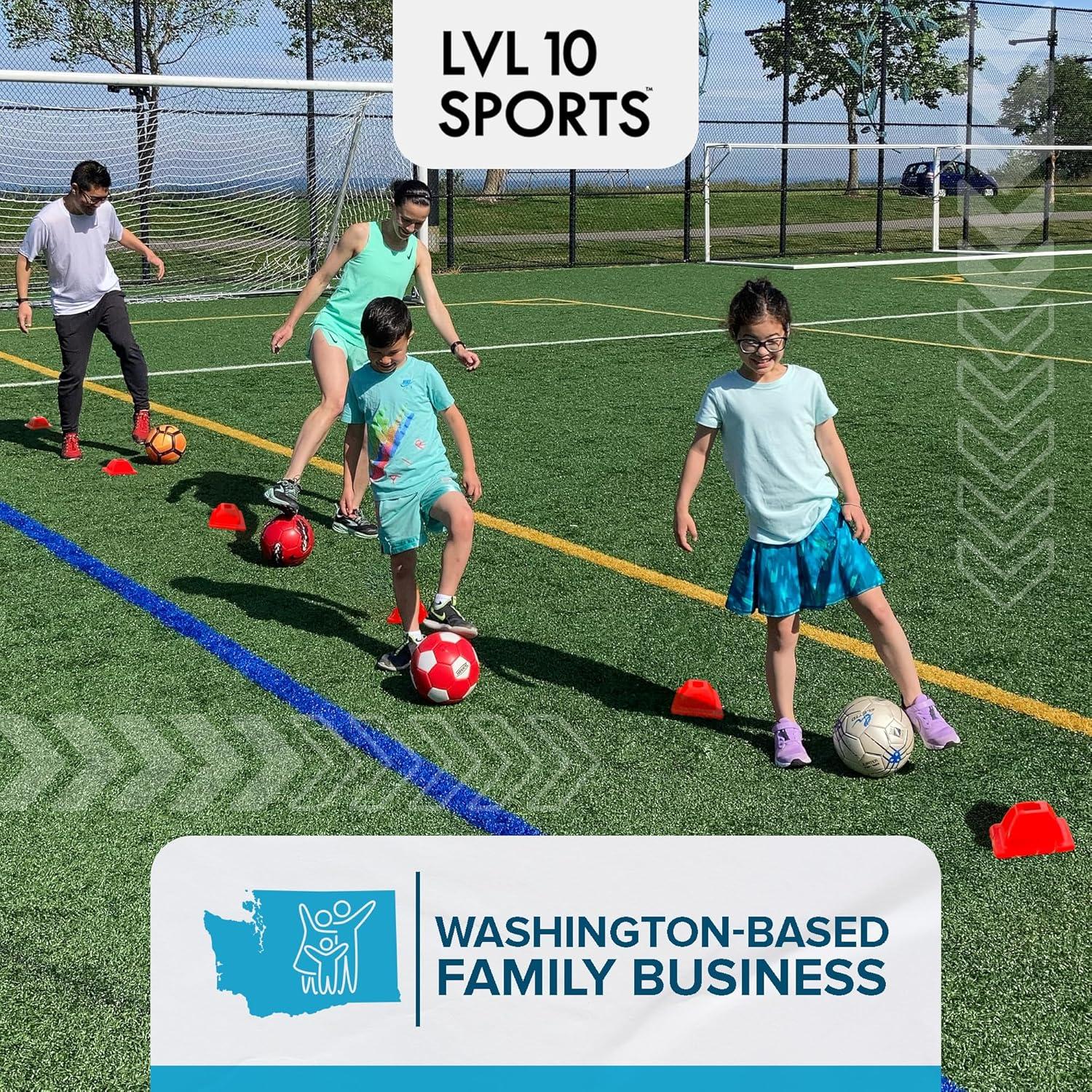 Conos de Entrenamiento LVL10 Pro - 8 Conos de 5 cm Rosa Neón