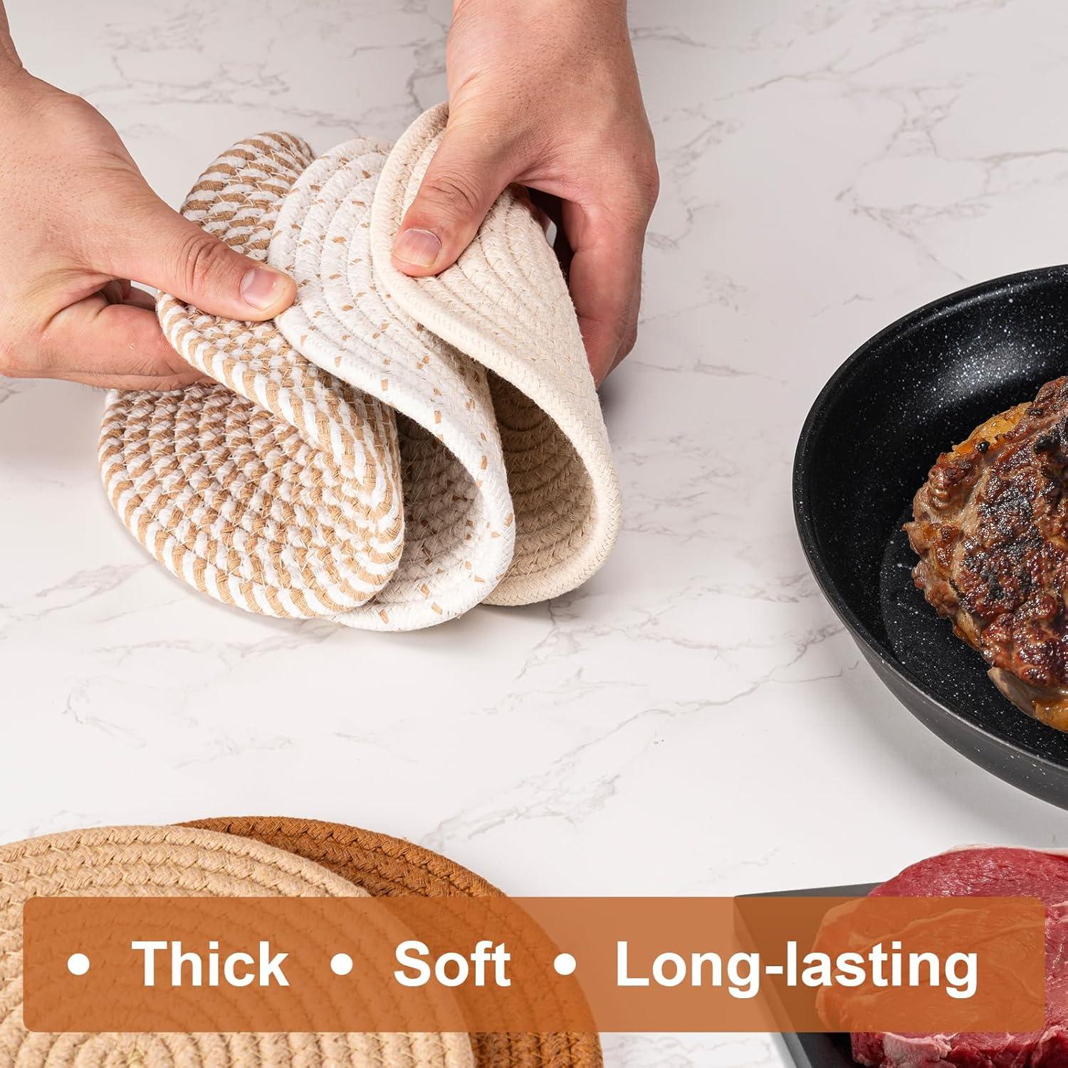 Trivetes de Cocina Husfunov 5 Piezas Resistentes al Calor