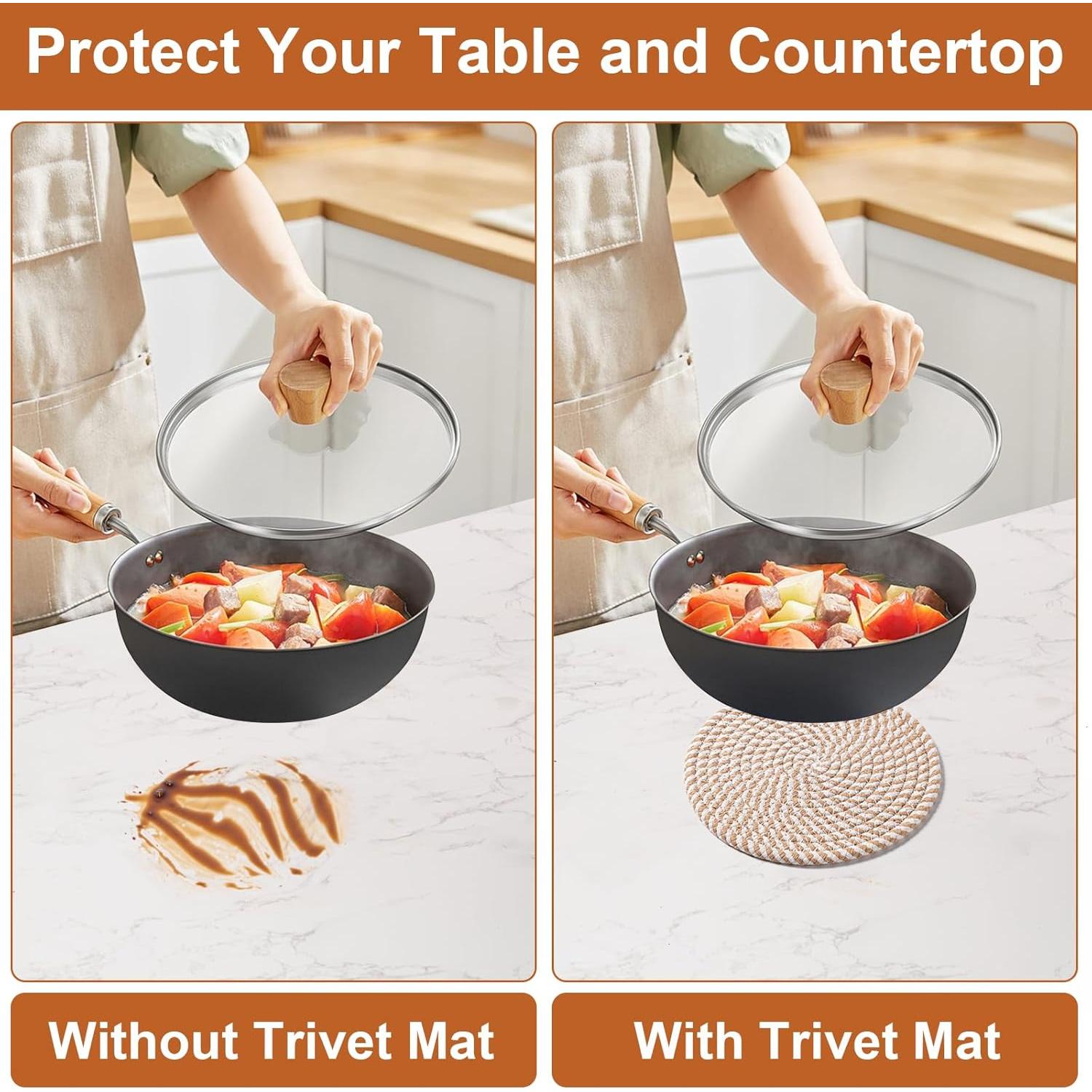 Trivetes de Cocina Husfunov 5 Piezas Resistentes al Calor