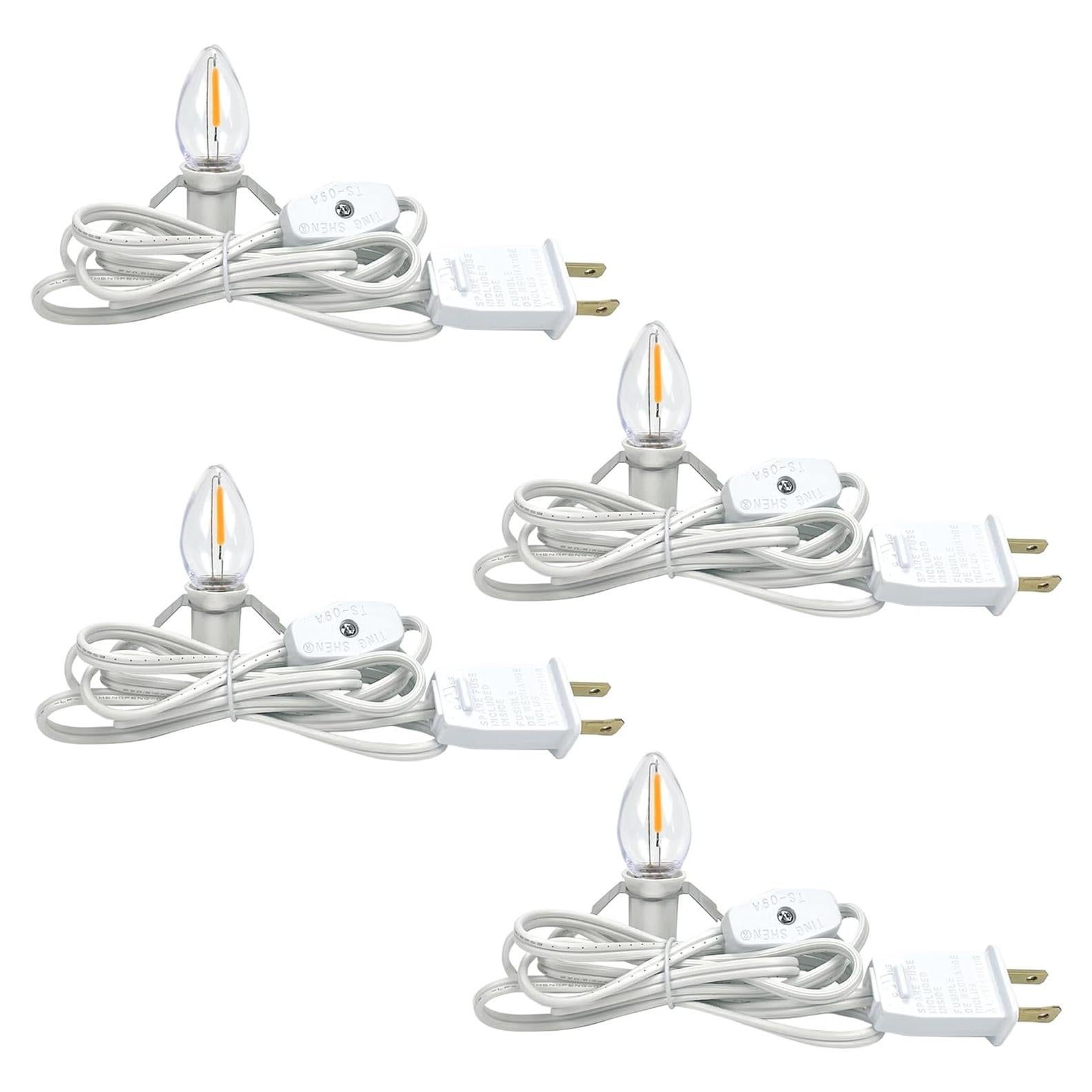 Cordón Accesorio Kiraralite 4 Bombillas LED 1.83m Blanco