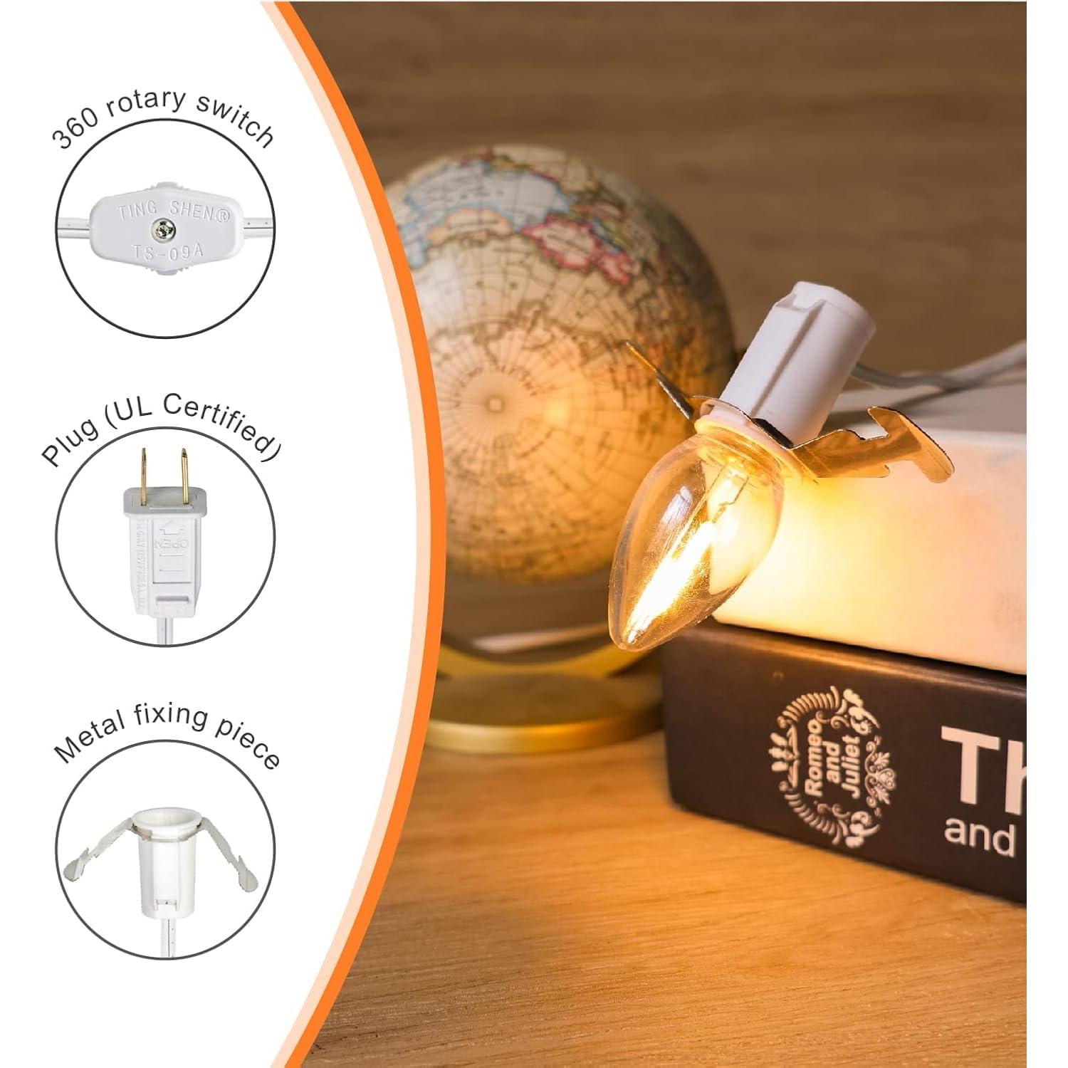 Cordón Accesorio Kiraralite 4 Bombillas LED 1.83m Blanco