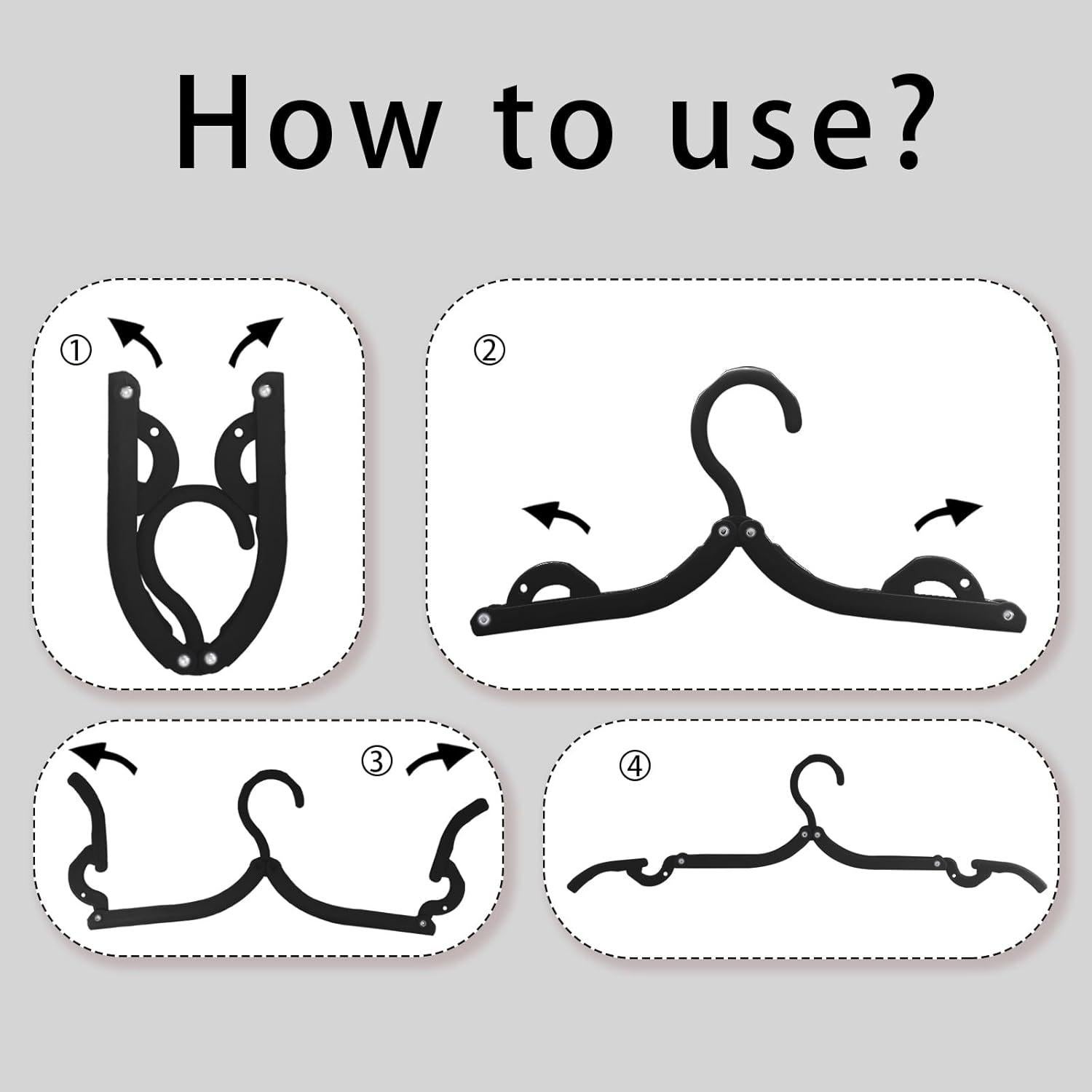 6 Perchas Plegables Portátiles Daixers para Secar Ropa