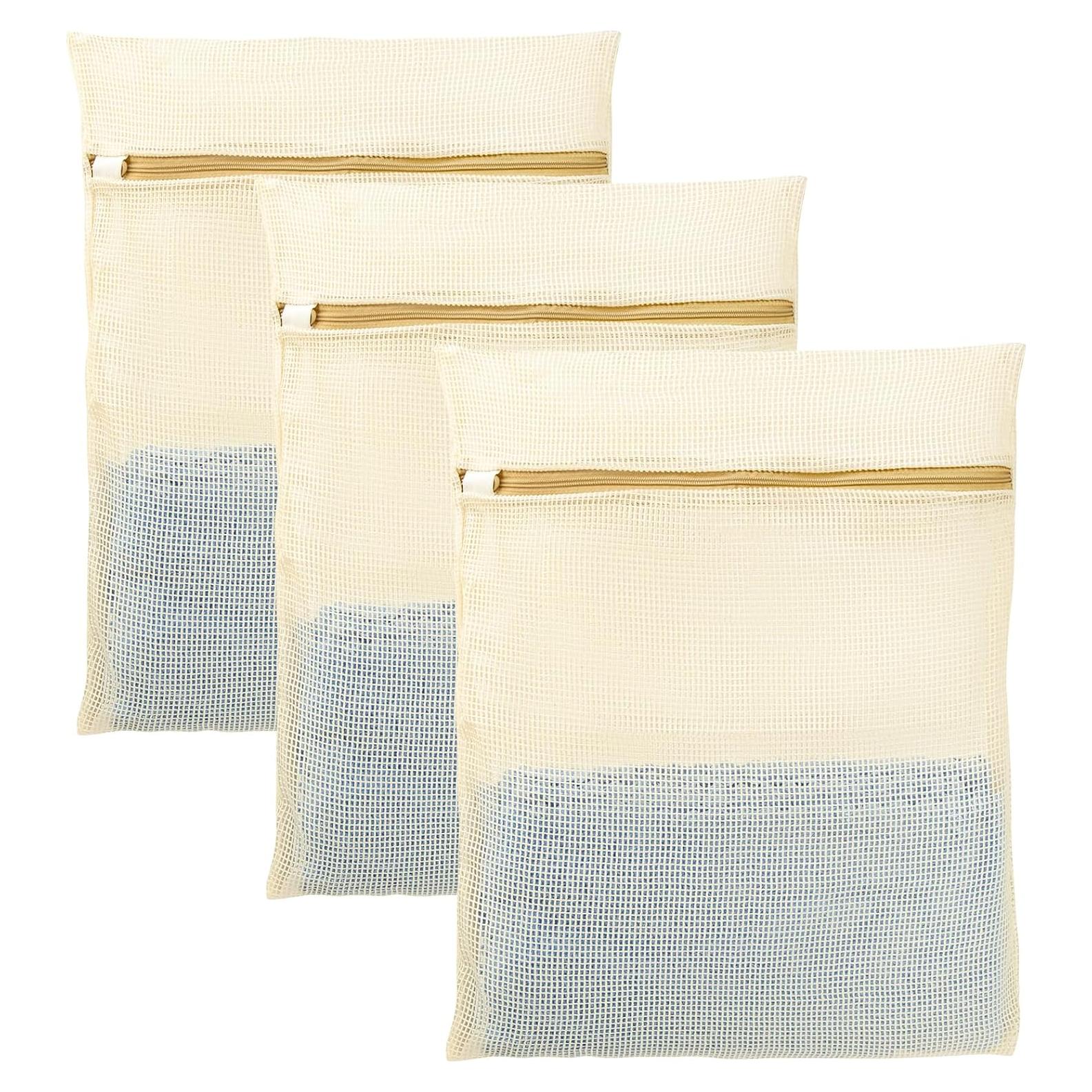 Juego de 3 Bolsas de Lavandería de Malla Meeall 50x40cm