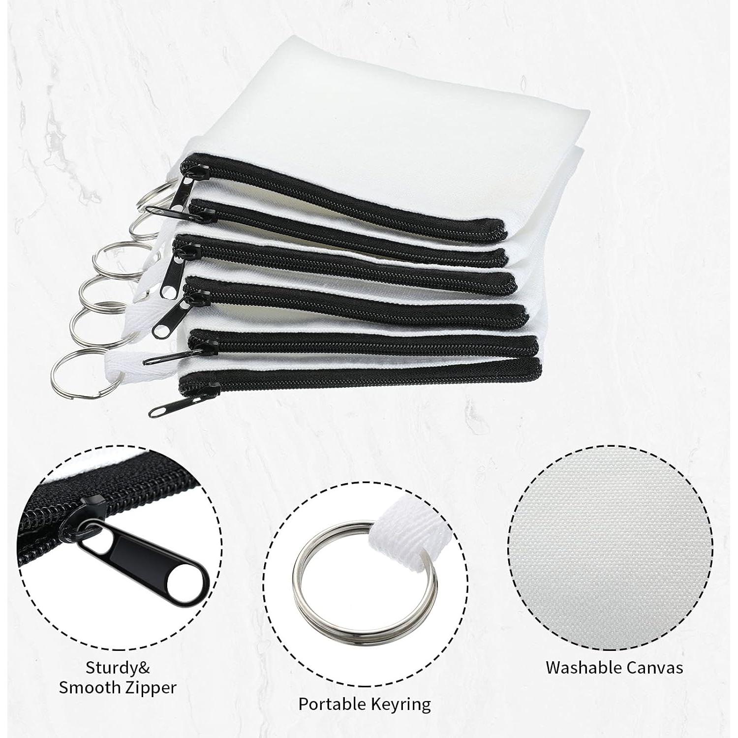 30 Bolsas de Lona para Maquillaje Frienda - Negro - 9.5x11.5 cm