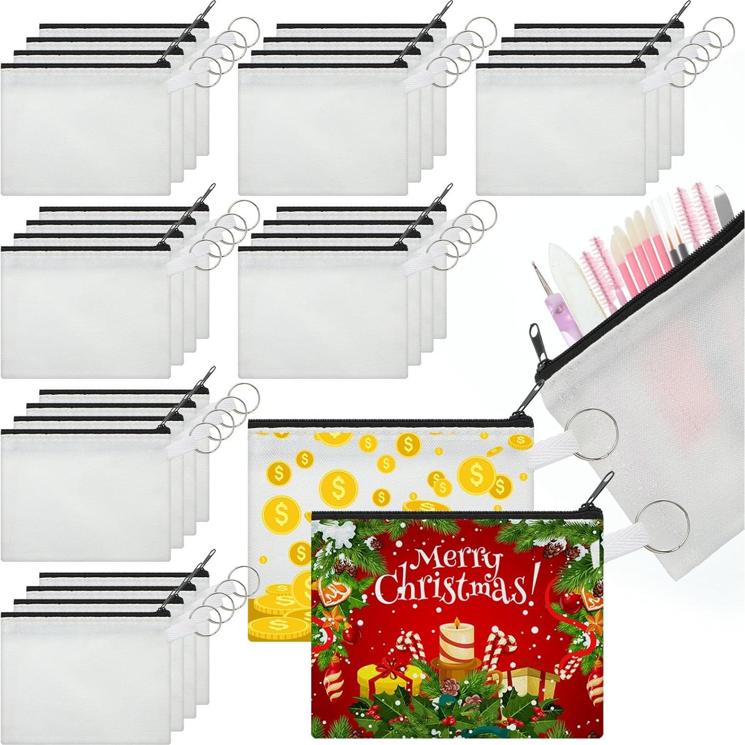 30 Bolsas de Lona para Maquillaje Frienda - Negro - 9.5x11.5 cm