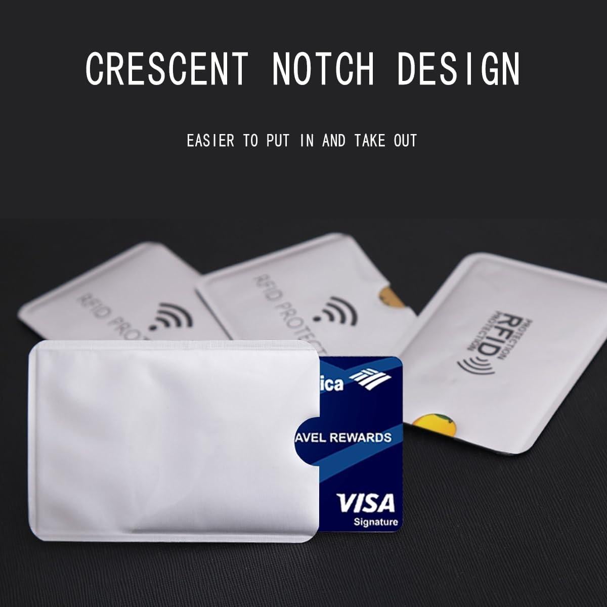 15PCS Manga Bloqueadora RFID Hakefyna para Tarjetas y Pasaportes