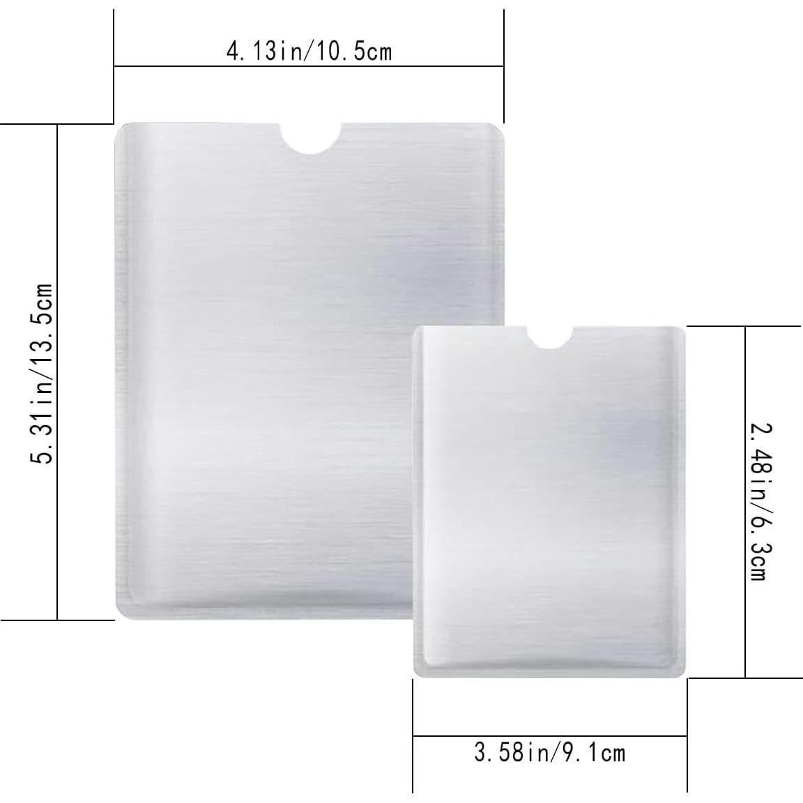 15PCS Manga Bloqueadora RFID Hakefyna para Tarjetas y Pasaportes