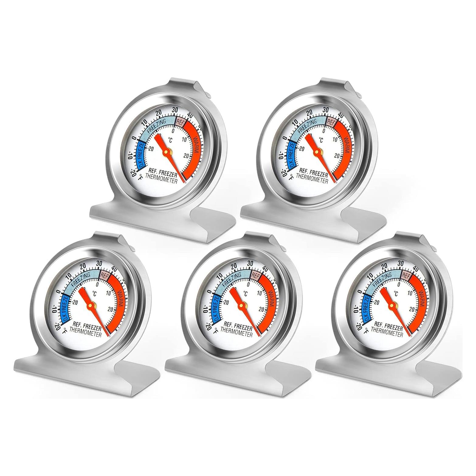 Termómetro de Refrigerador MEANLIN MEASURE 5Pcs 2" Acero Inoxidable -30 a 30°C