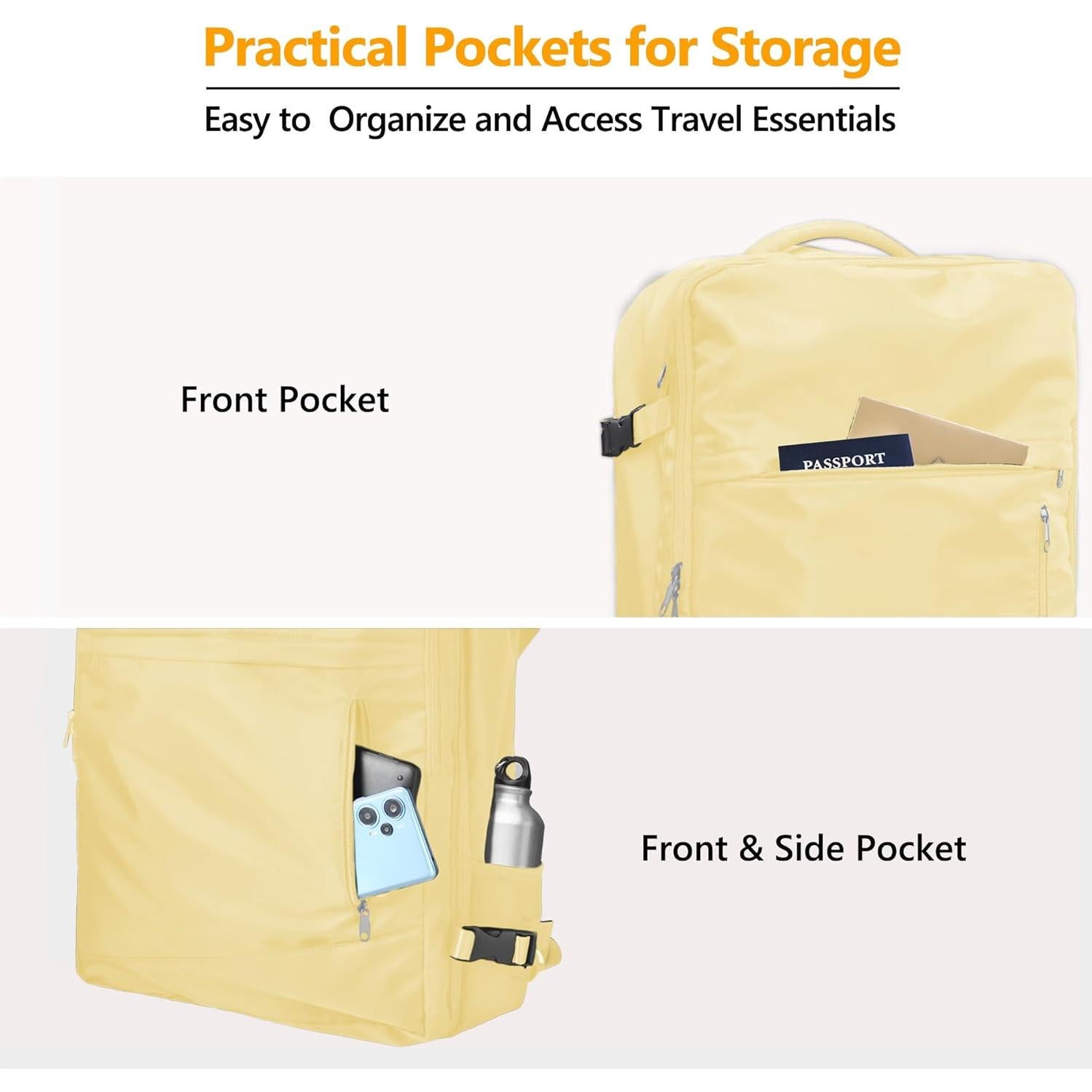 Mochila de Viaje SUOCO 60L con Bolsa de Vacío y Bomba