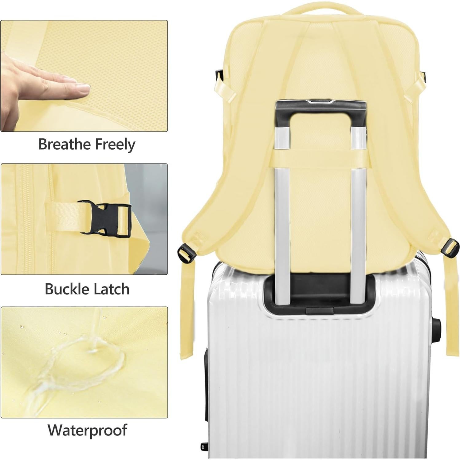 Mochila de Viaje SUOCO 60L con Bolsa de Vacío y Bomba