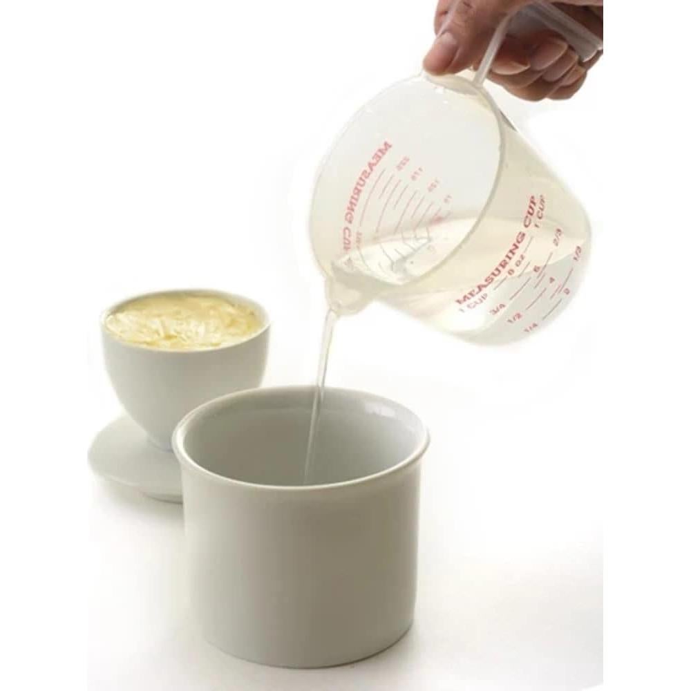 Conservador de Mantequilla Norpro de Porcelana Blanca 1 Barra