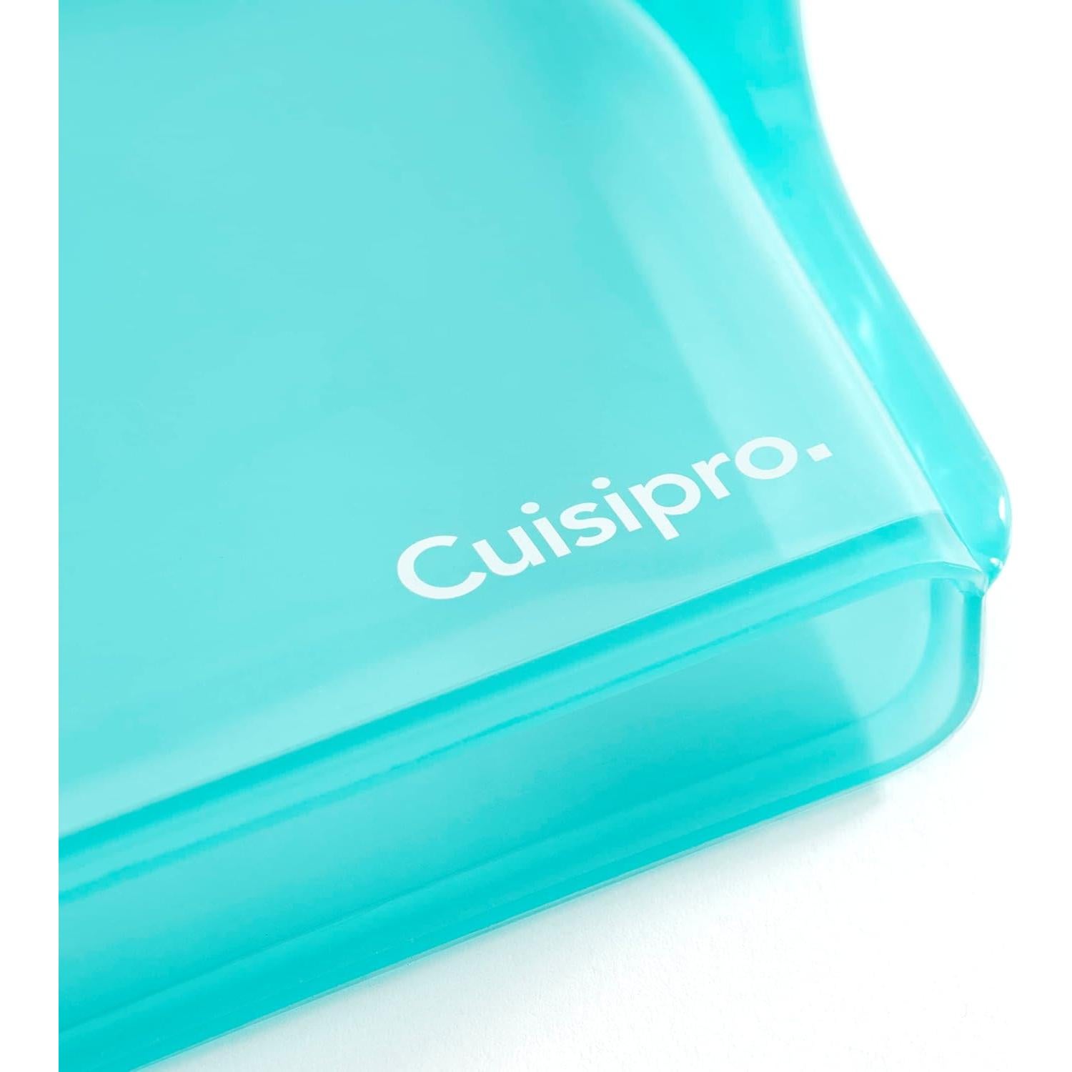 Set de 2 Bolsas de Silicona Reutilizables Cuisipro 191g Aqua