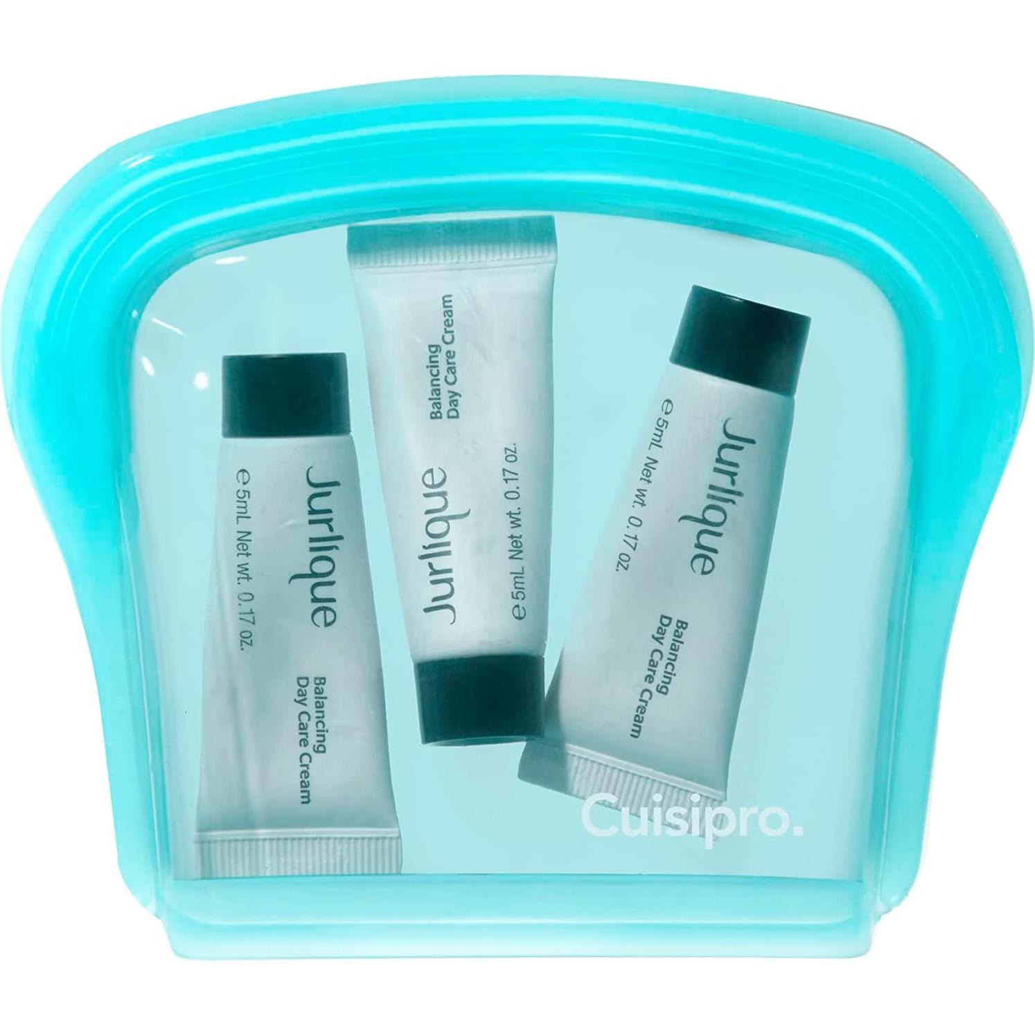 Set de 2 Bolsas de Silicona Reutilizables Cuisipro 191g Aqua