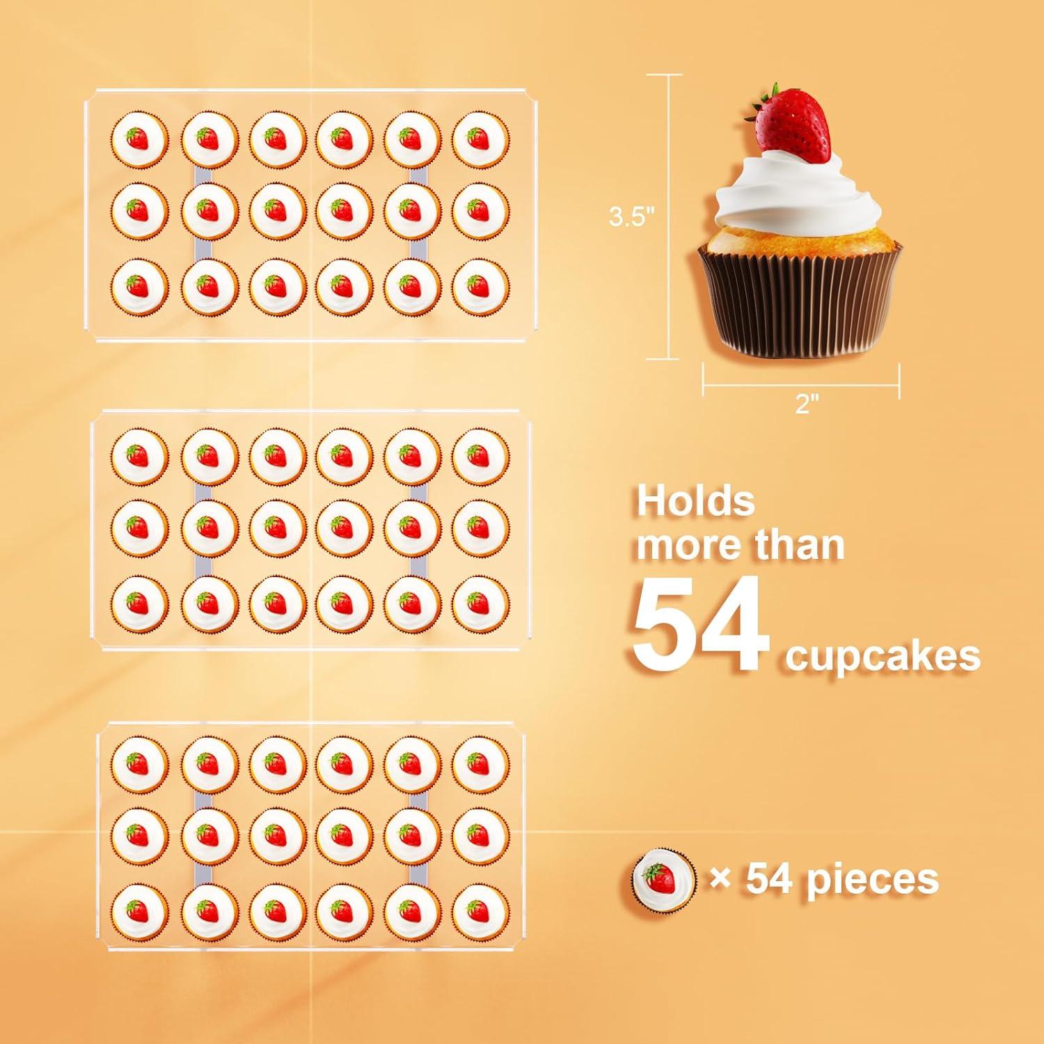 Soporte para Cupcakes Bakzon 3 Niveles Acrílico Transparente