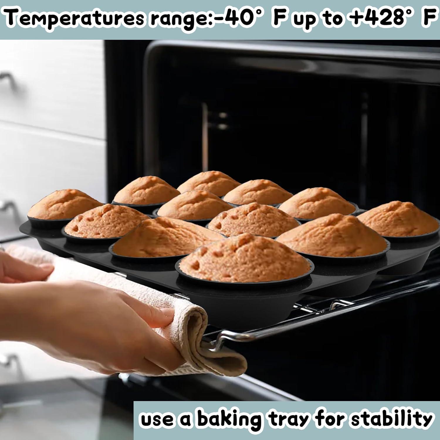 Paquete de 24 forros de silicona Dropower para cupcakes 7 cm