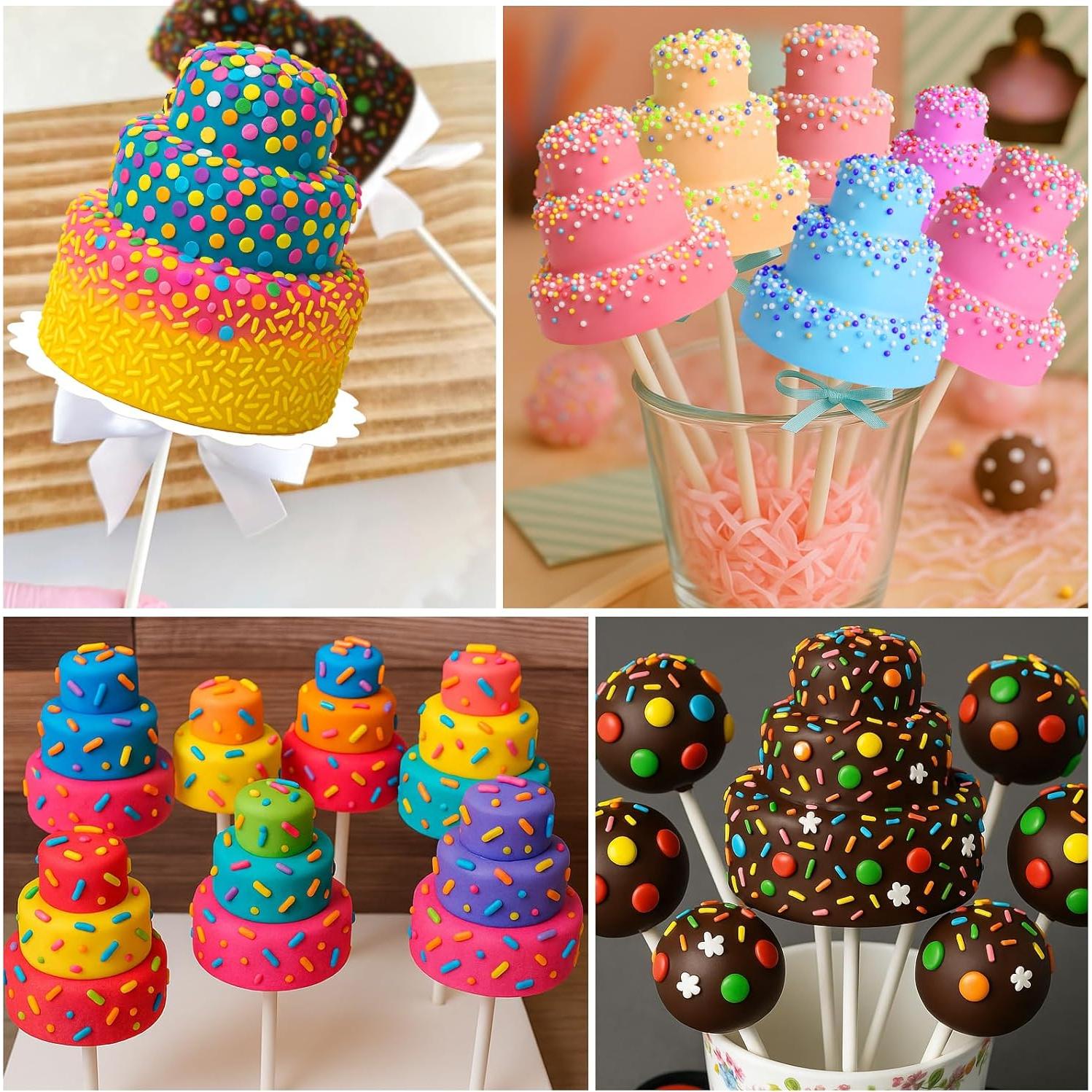 Kit de Molde para Cake Pop Juome 6 Cavidades Silicona